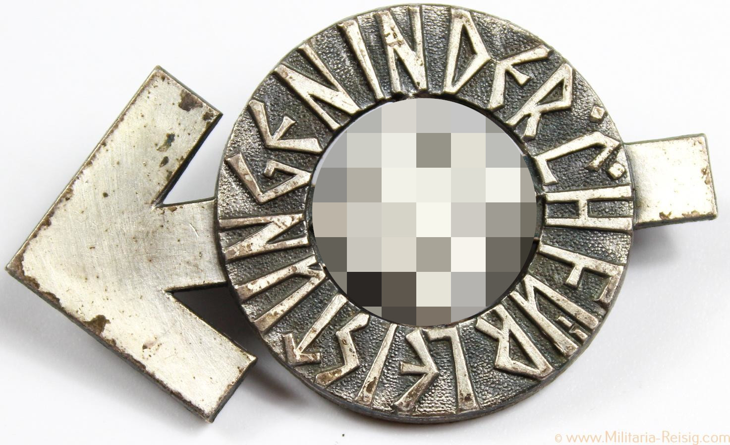 HJ Leistungsabzeichen in Silber mit Verleihungsnummer, Herst. RZM M1/34