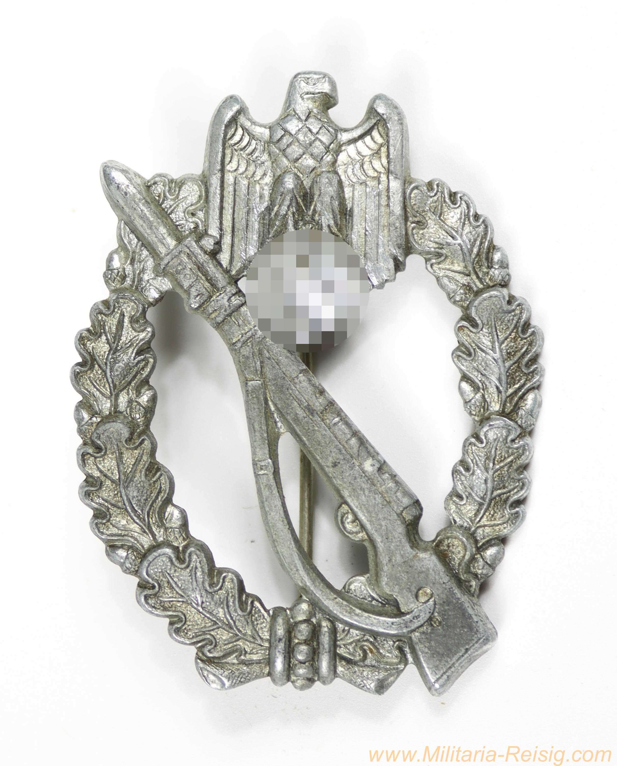 Infanterie-Sturmabzeichen in Silber - Hersteller S.H.u.Co.