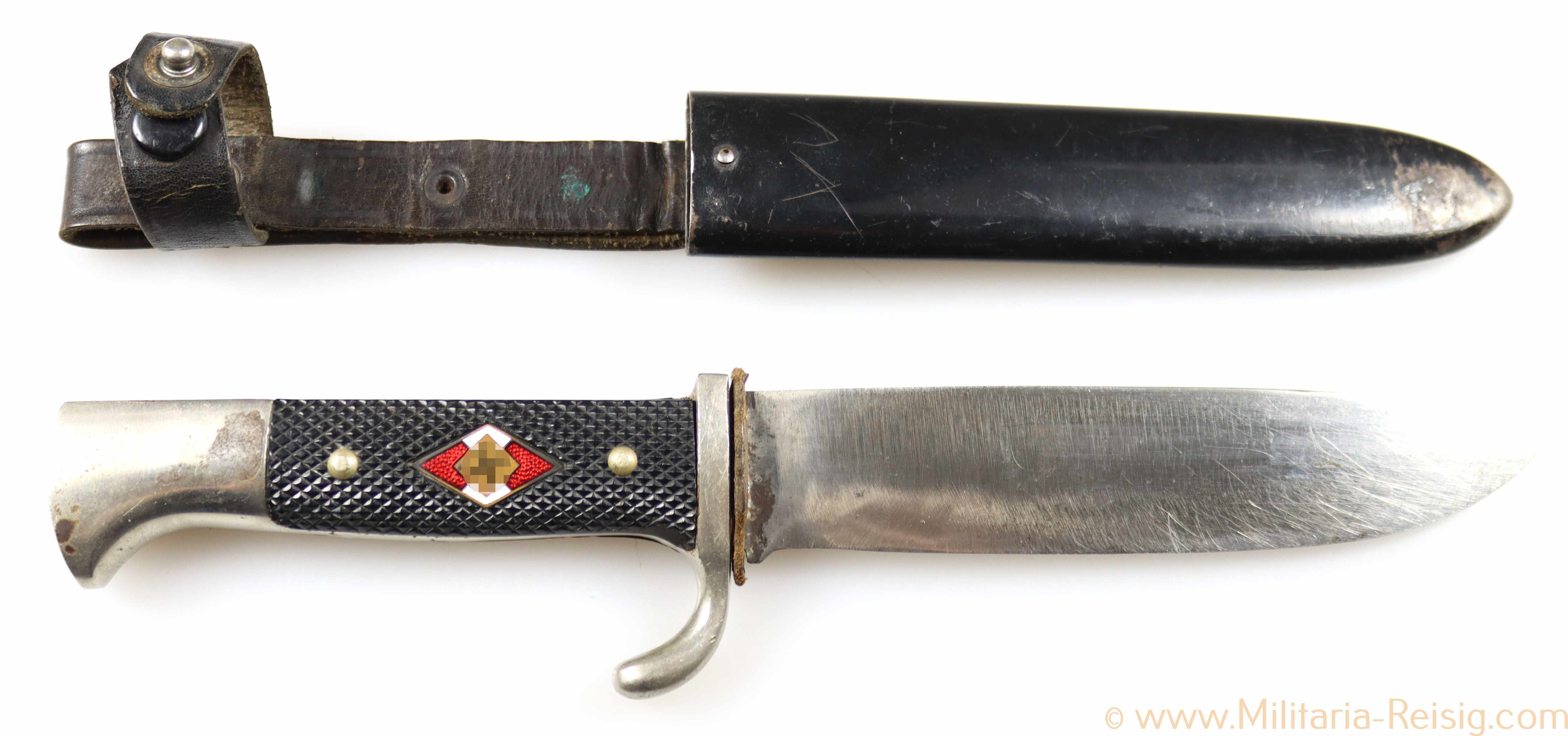 HJ Fahrtenmesser, Hersteller Emil Voos, Solingen