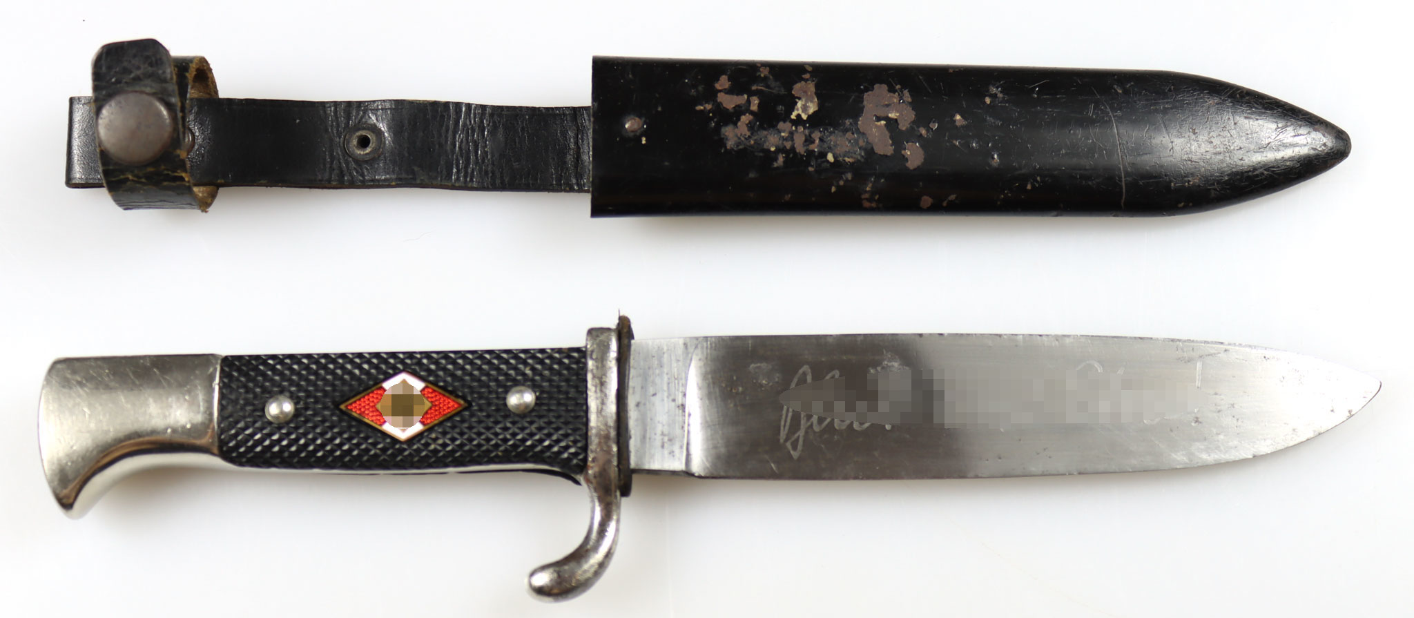 HJ Fahrtenmesser, Hersteller F. Plücker Jr, Solingen