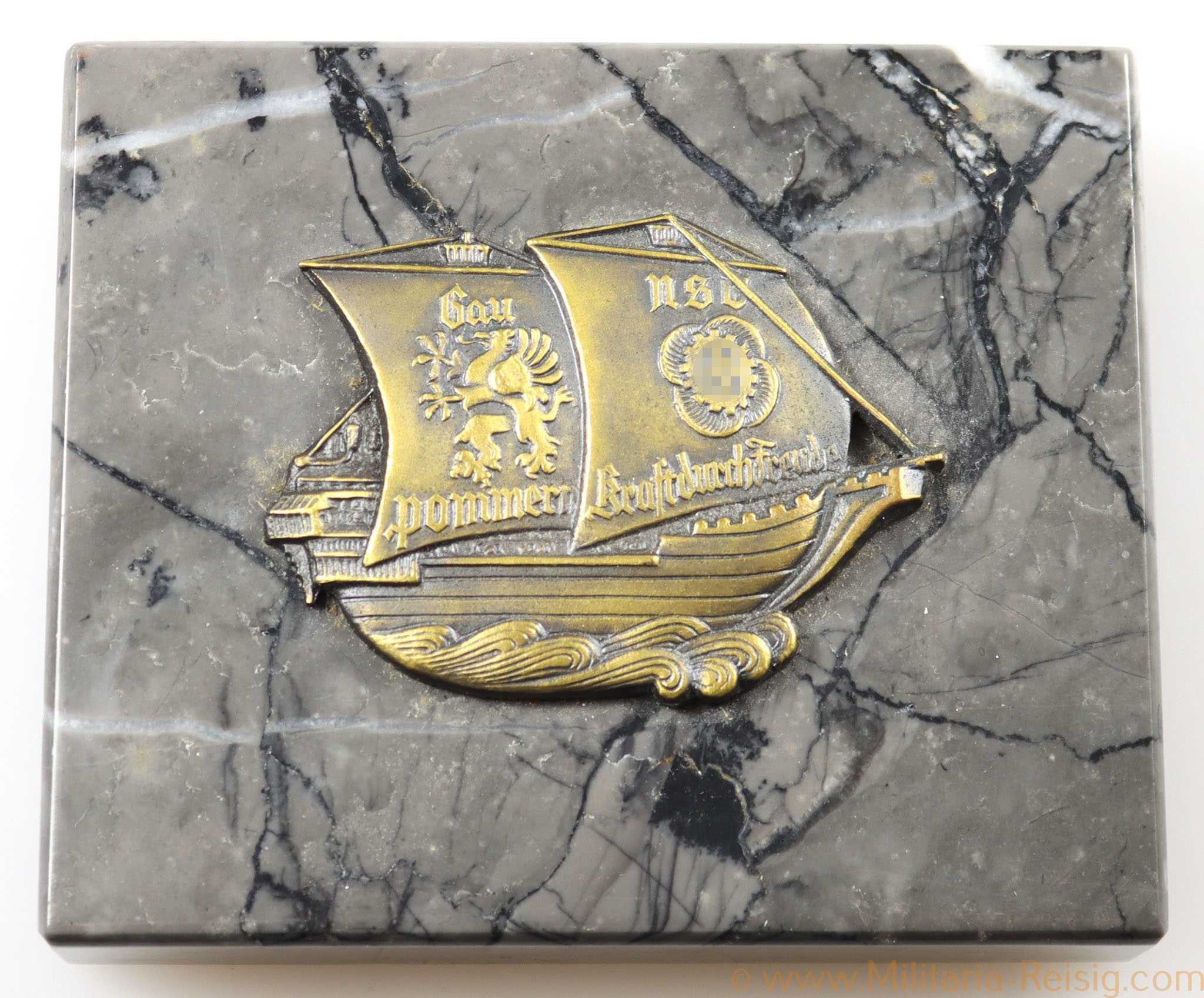 KDF (Kraft durch Freude) Plakette, Gau Pommern NSG