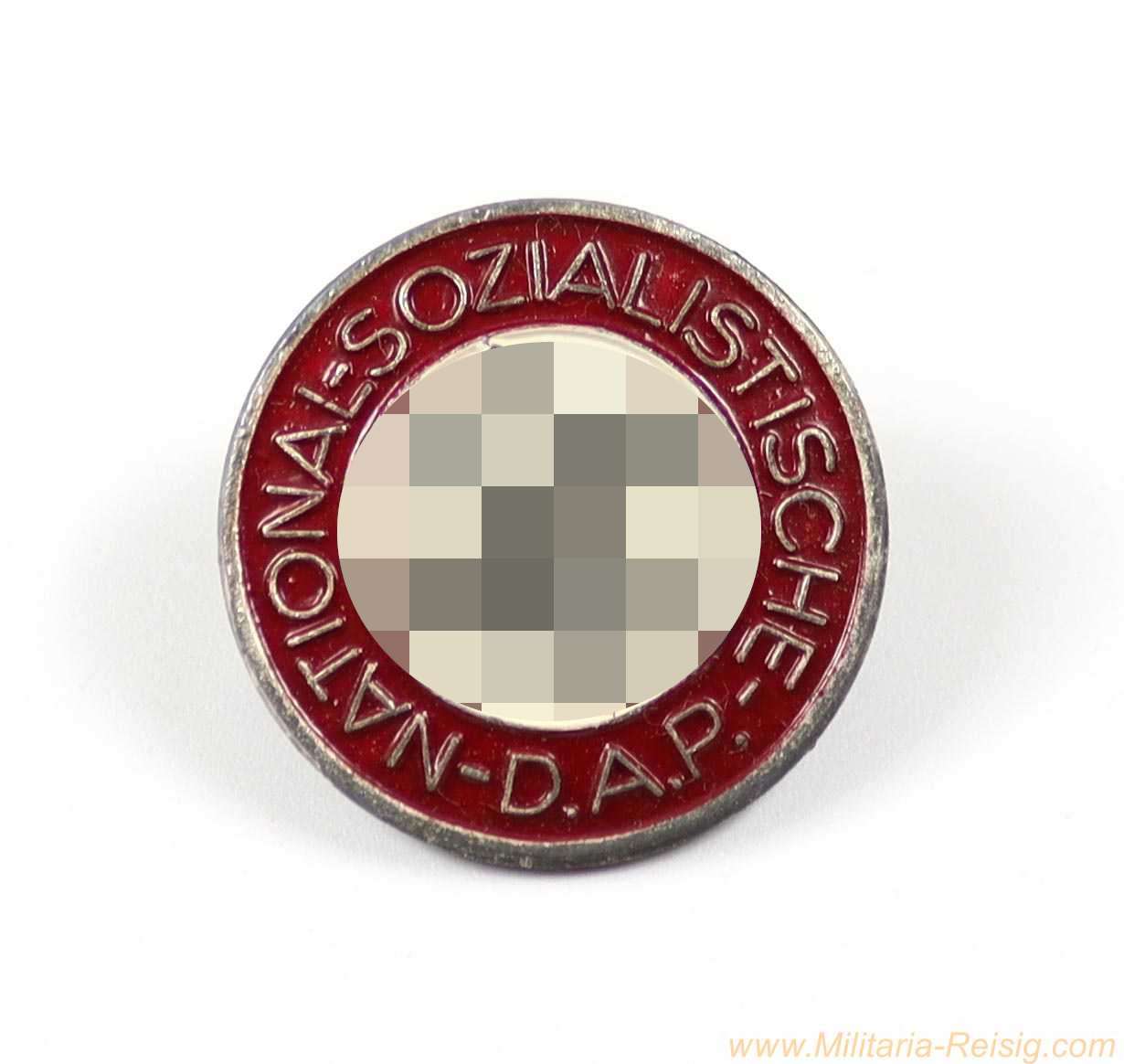 NSDAP Parteiabzeichen – Hersteller RZM M1/25 (Rudolf Reiling, Pforzheim)