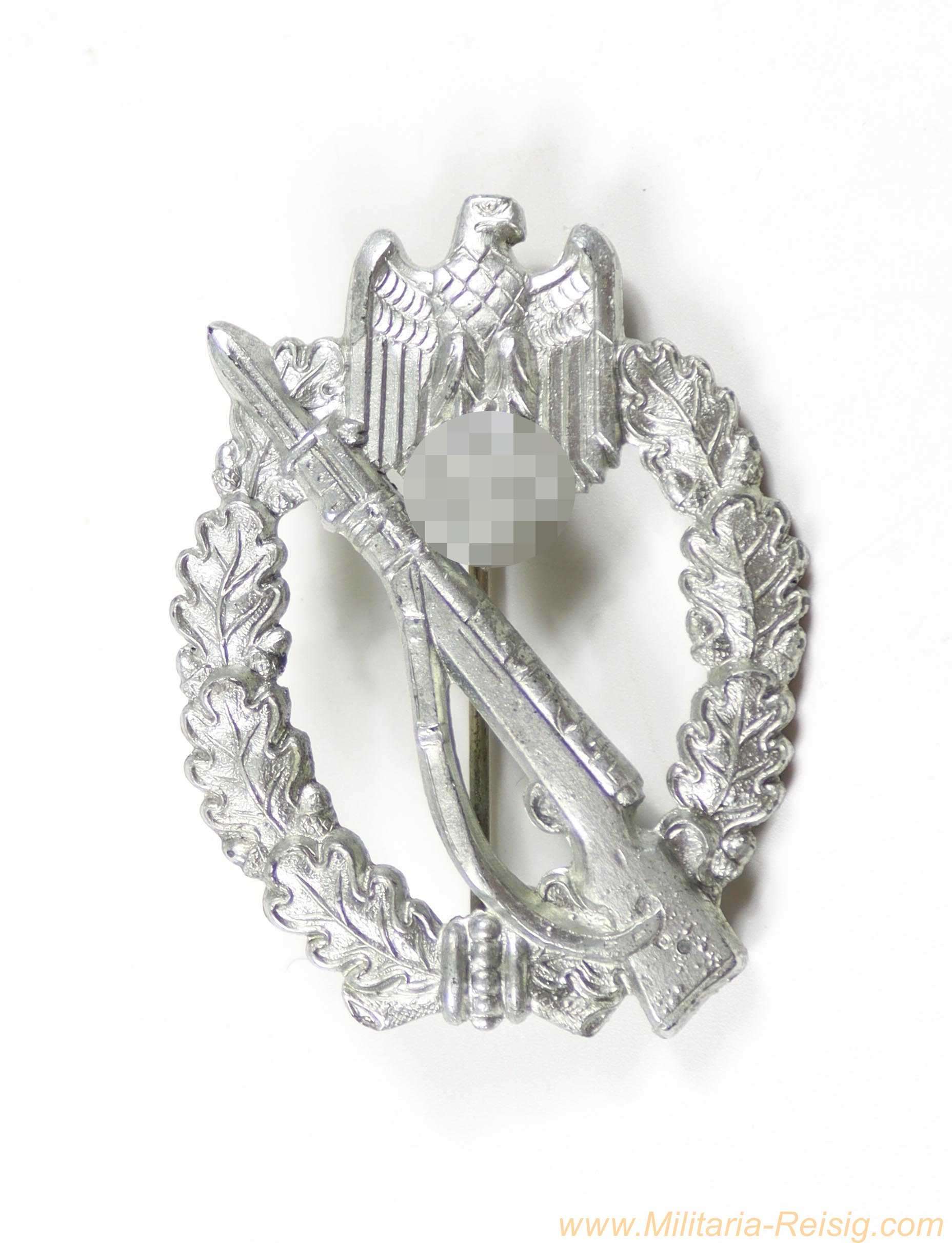 Infanterie-Sturmabzeichen in Silber, Hersteller "S.H.u.Co. 41" (Sohni, Heubach & Co., Oberstein)