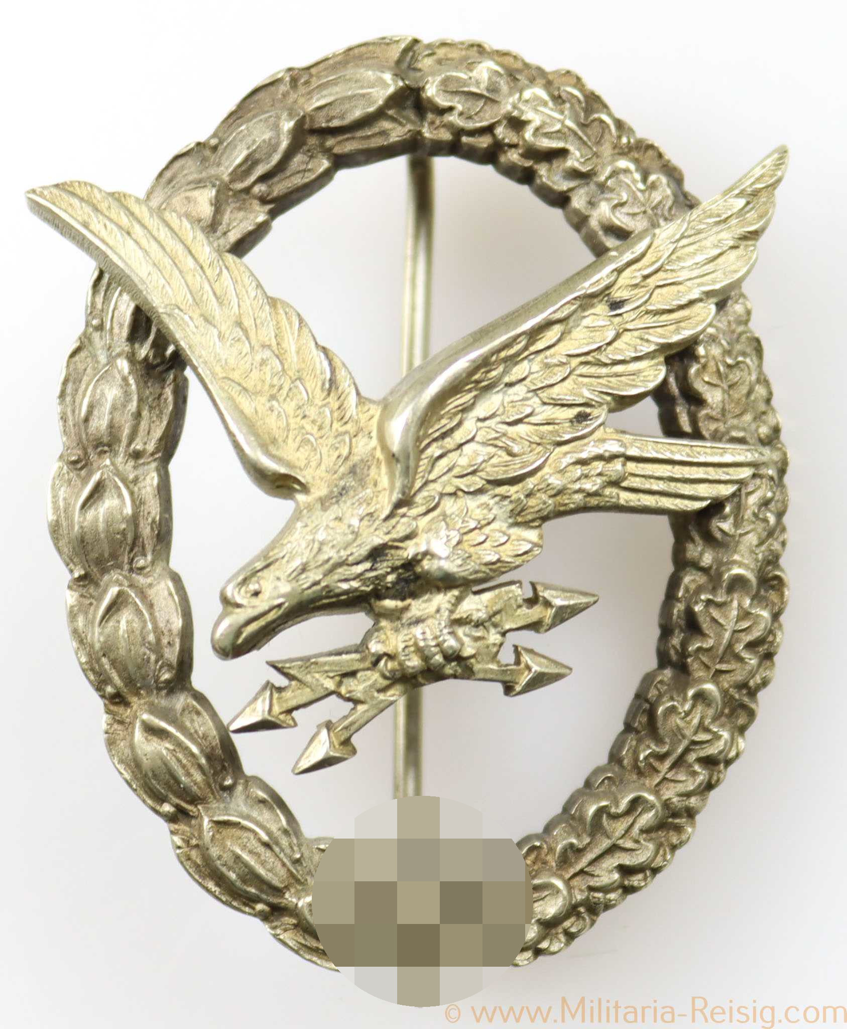 Fliegerschützenabzeichen mit Blitzbündel, Hersteller Jmme & Sohn, Berlin