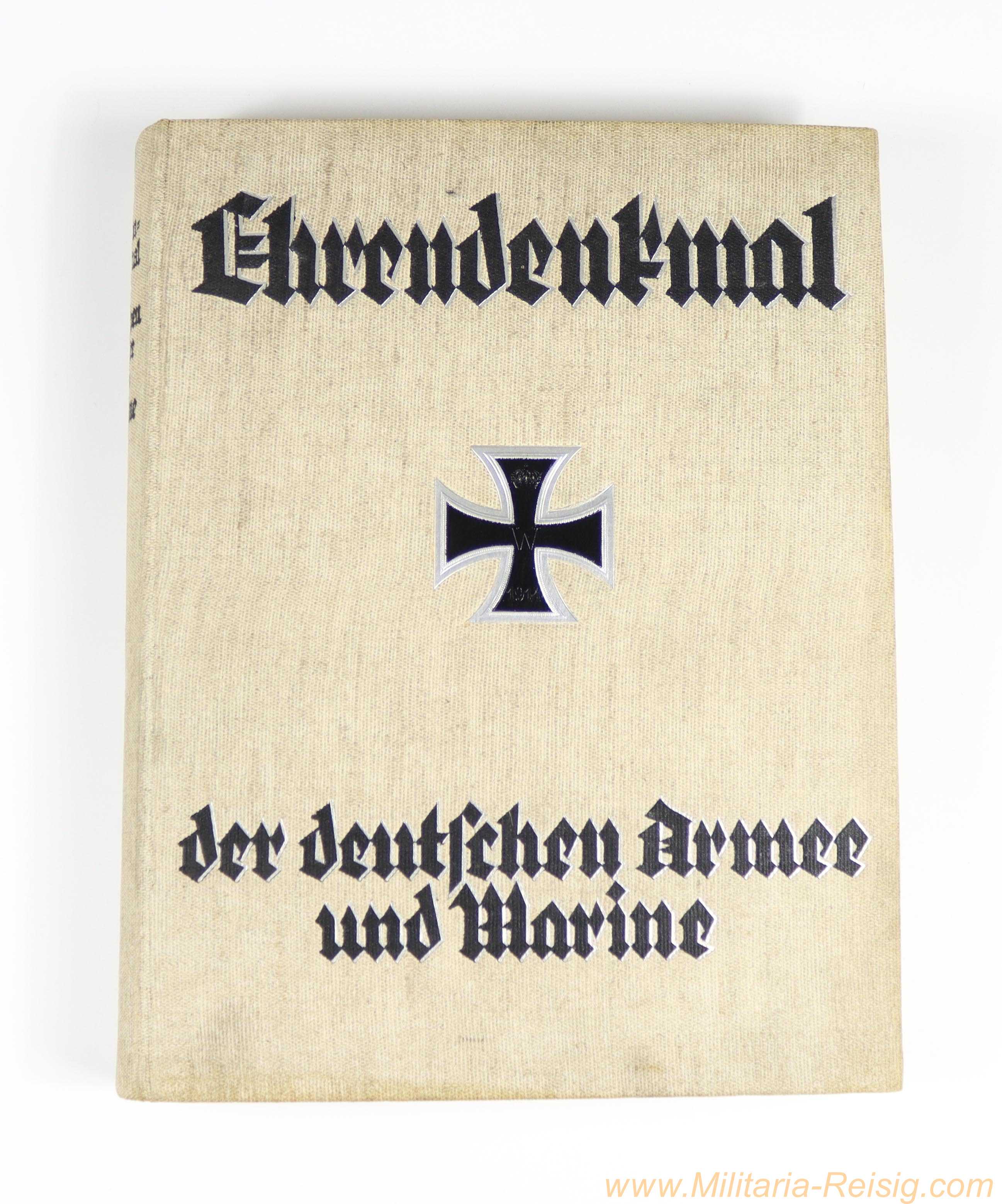 Ehrendenkmal der deutschen Armee und Marine – Bild-/Gedenkband 