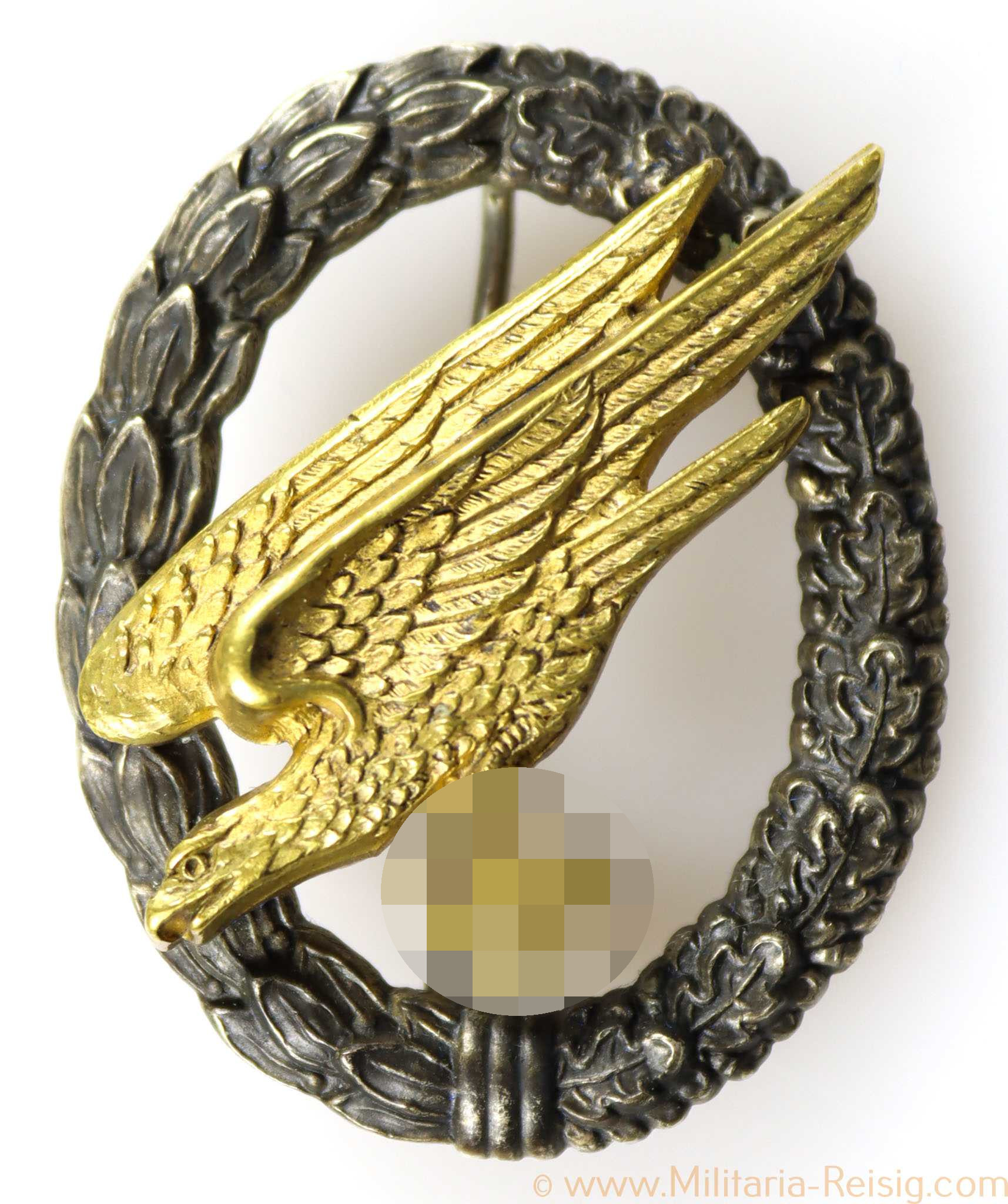 Fallschirmschützenabzeichen der Luftwaffe, Hersteller C.E. Juncker, Berlin (J2)