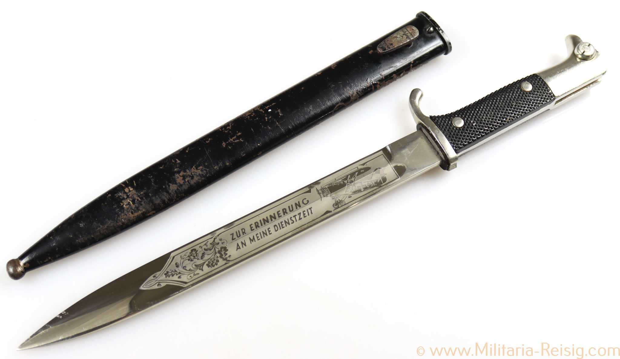 Extra Seitengewehr mit Klingenätzung, Hersteller Ernst Pack & Söhne 