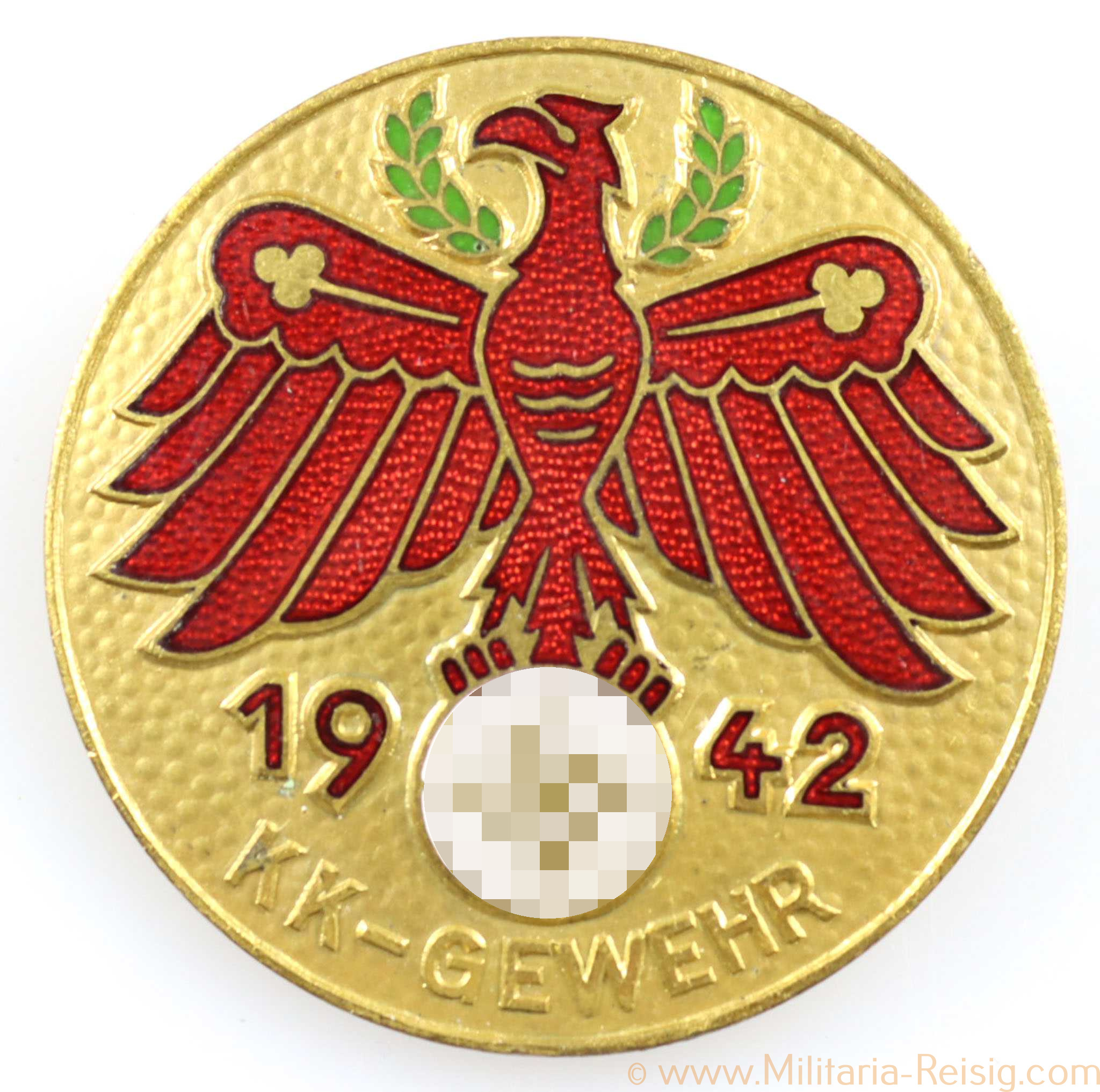 Standschützenverband Tirol-Vorarlberg, Gauleistungsabzeichen in Gold 1942 "KK-Gewehr"