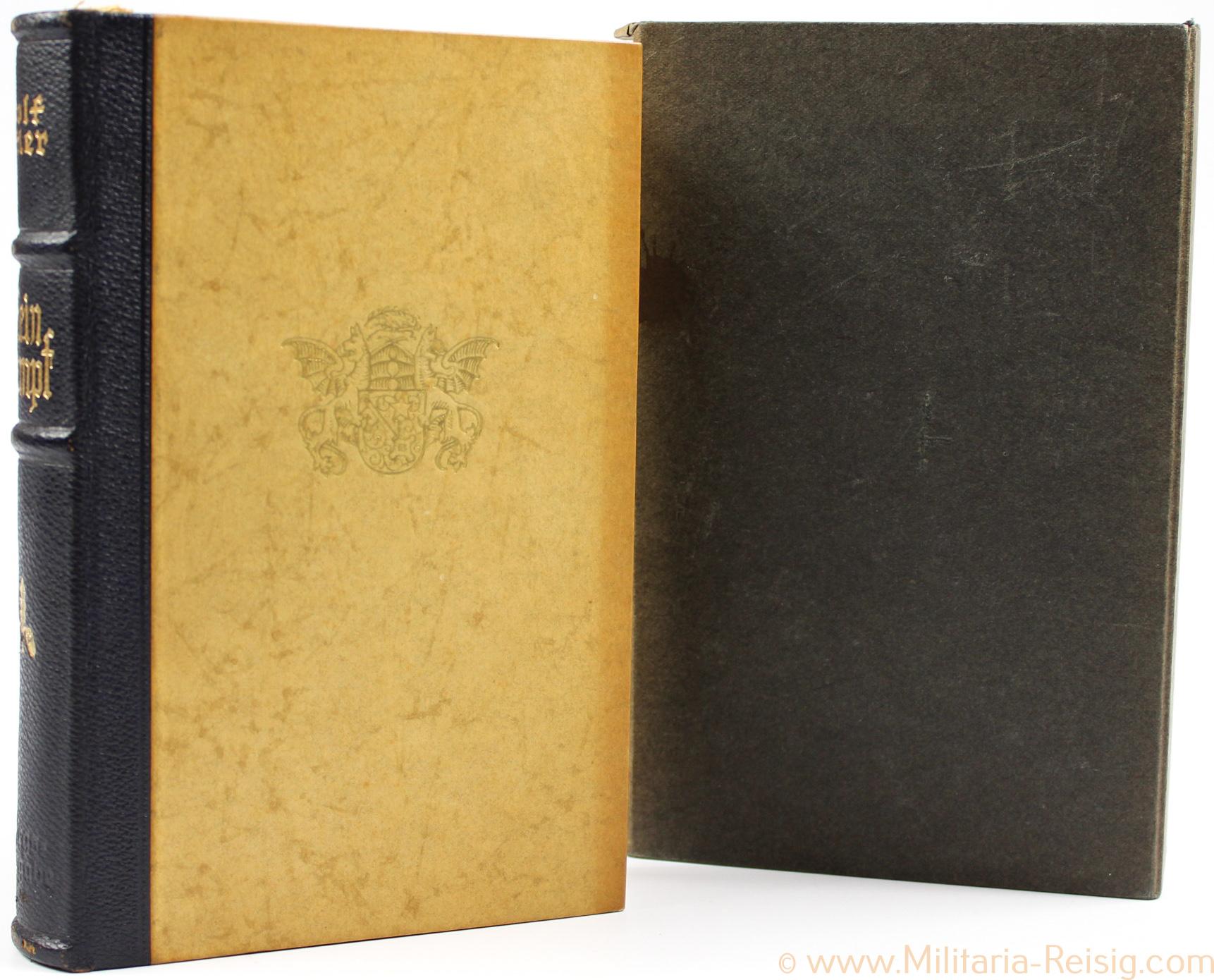 Mein Kampf Hochzeitsausgabe 1942 mit Widmung, Stadtwappen Worms