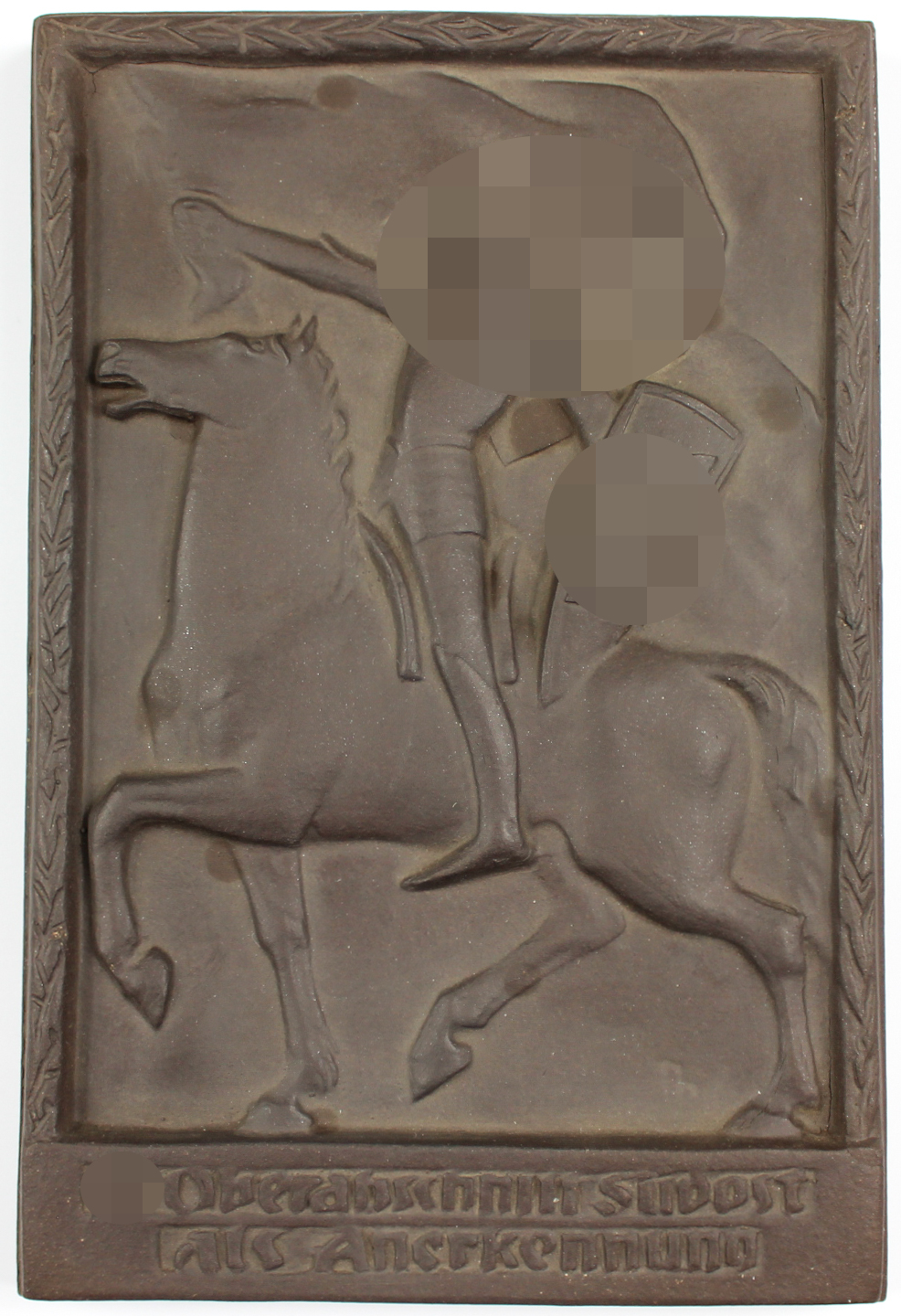 Allgemeine SS nichttragbare Plakette "SS-Oberabschnitt Südost - als Anerkennung"