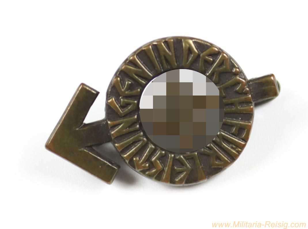 Miniatur HJ-Leistungsabzeichen in Bronze - RZM M1/63 (Steinhauer & Lück, Lüdenscheid)