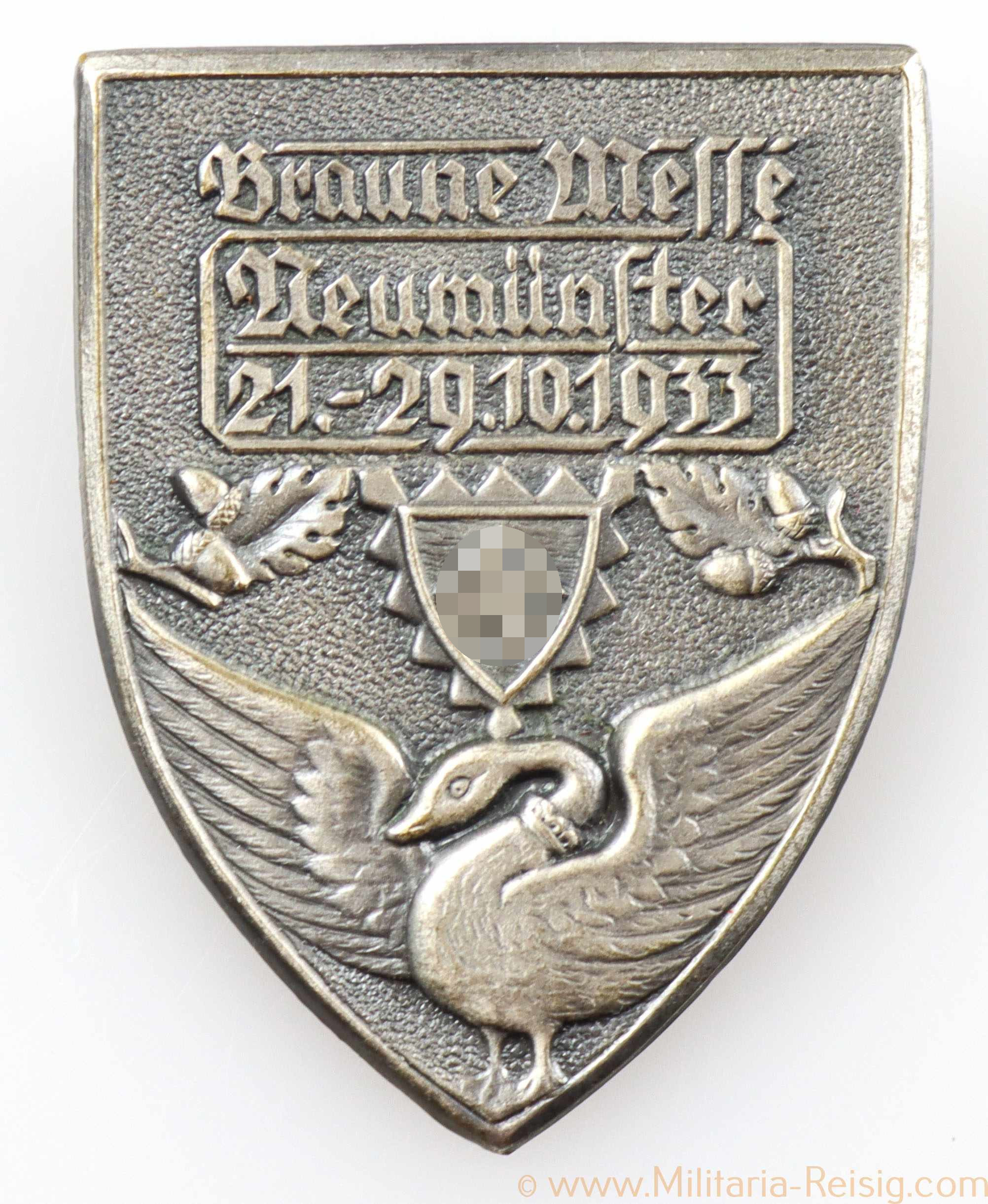 Abzeichen Braune Messe Neumünster 21.-29.10.1933