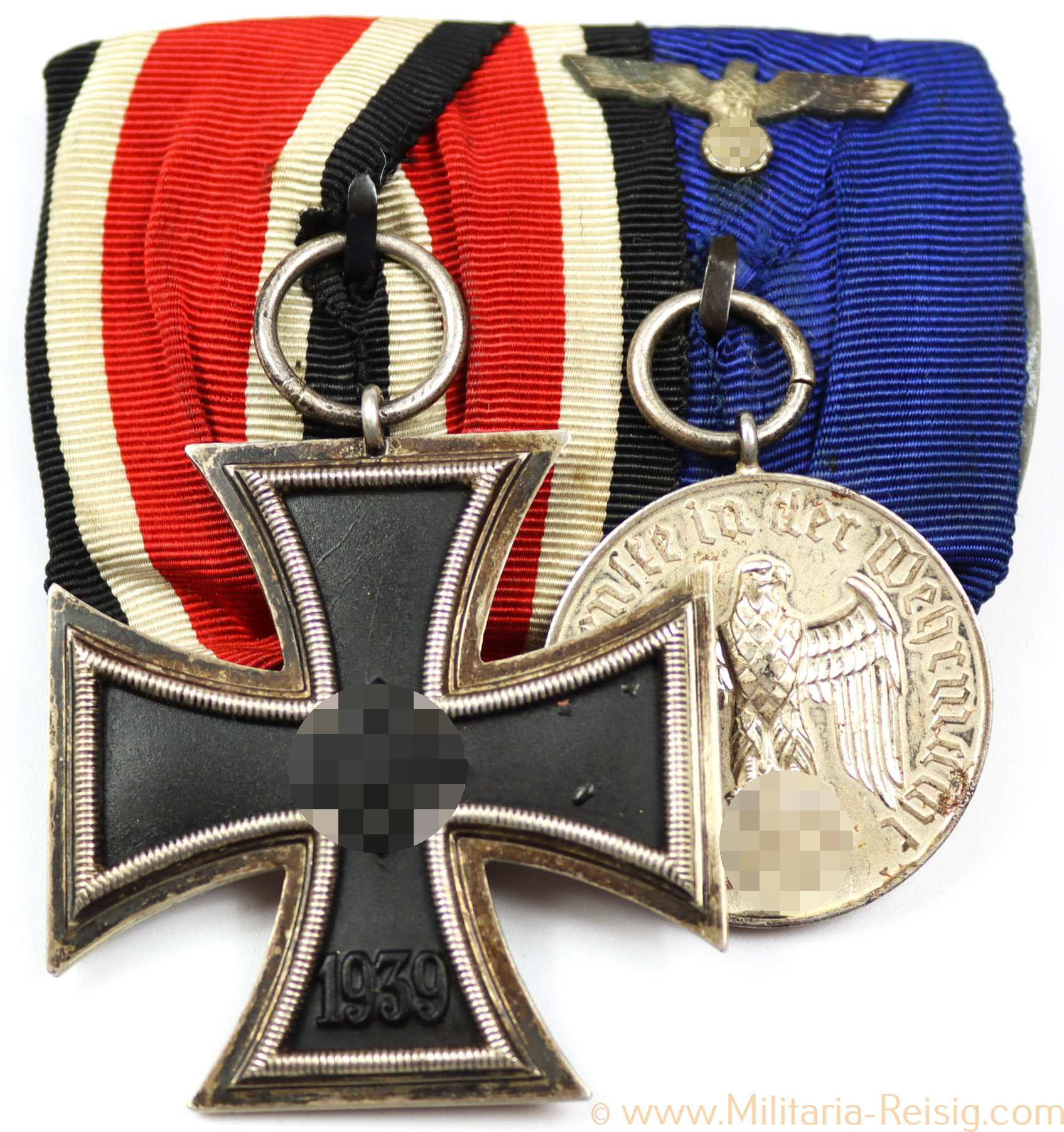 2er Ordensspange (EK2, DA4) 2. Weltkrieg