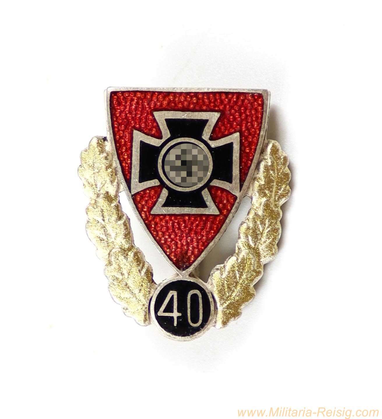 NS-Reichskriegerbund – Goldene Ehrennadel für 40-jährige Mitgliedschaft
