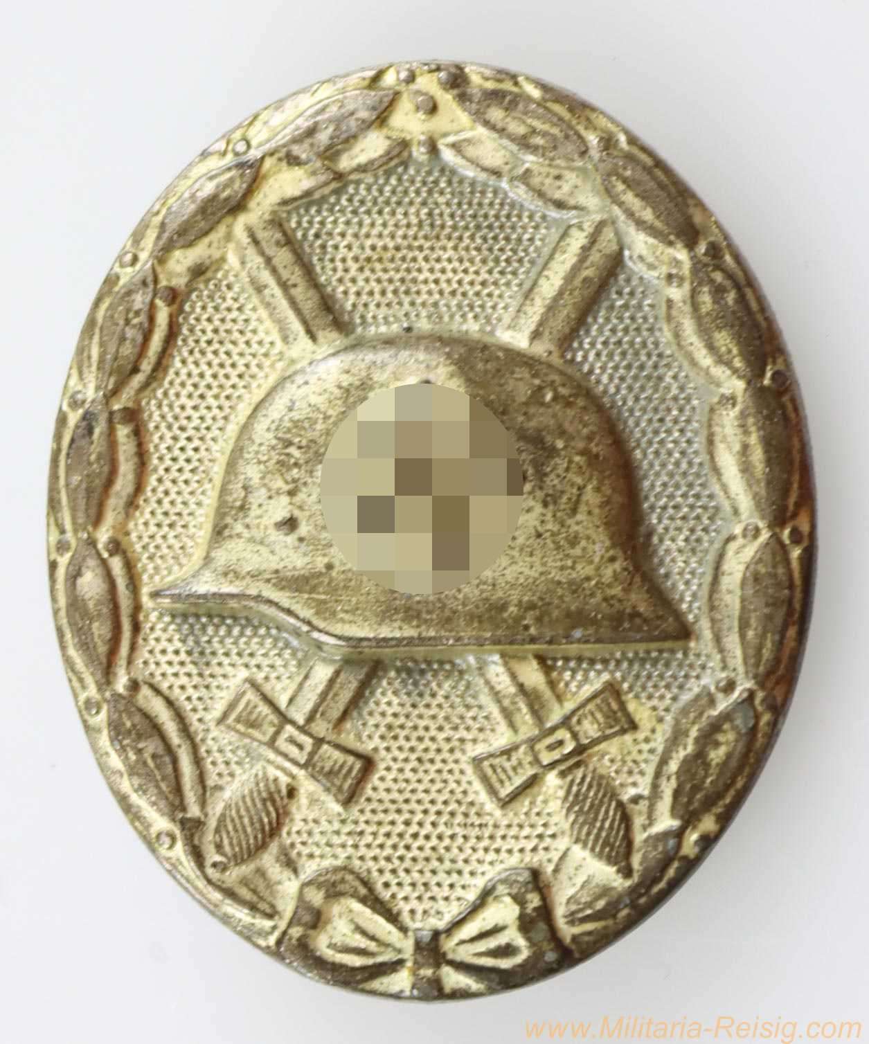 Verwundetenabzeichen in Silber, Hersteller 100 (Rudolf Wächtler & Lange, Mittweida)