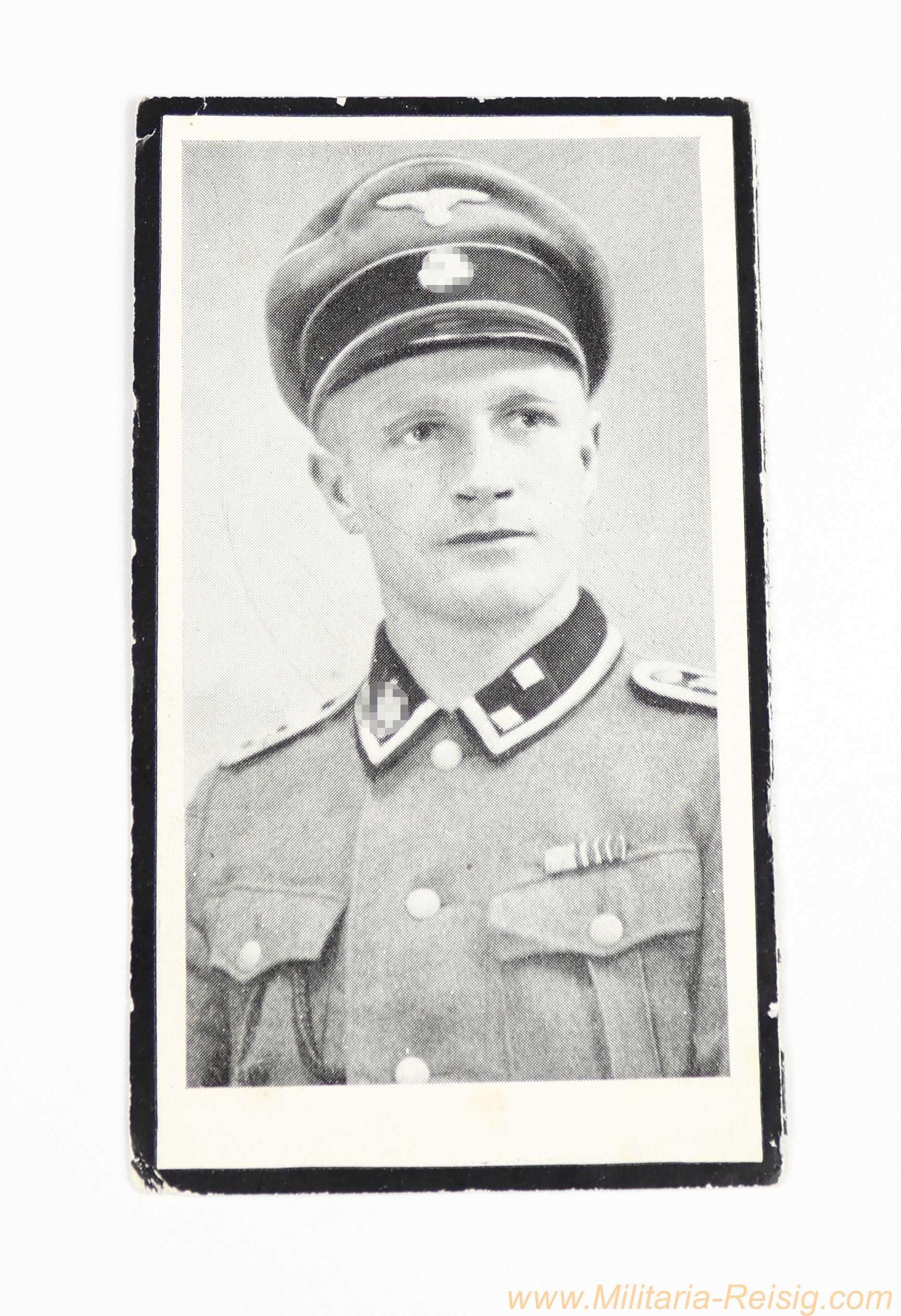 SS-Trauerkarte / Sterbebild – Karl Auer, SS-Oberscharführer