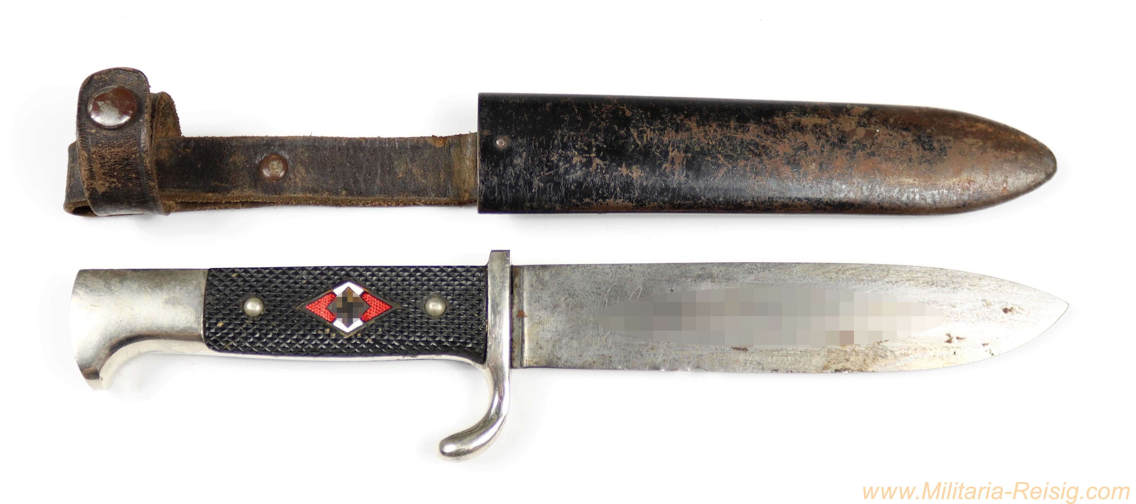 HJ-Fahrtenmesser - J.A. Henckels, Solingen (Zwillingswerk) – Frühe Fertigung