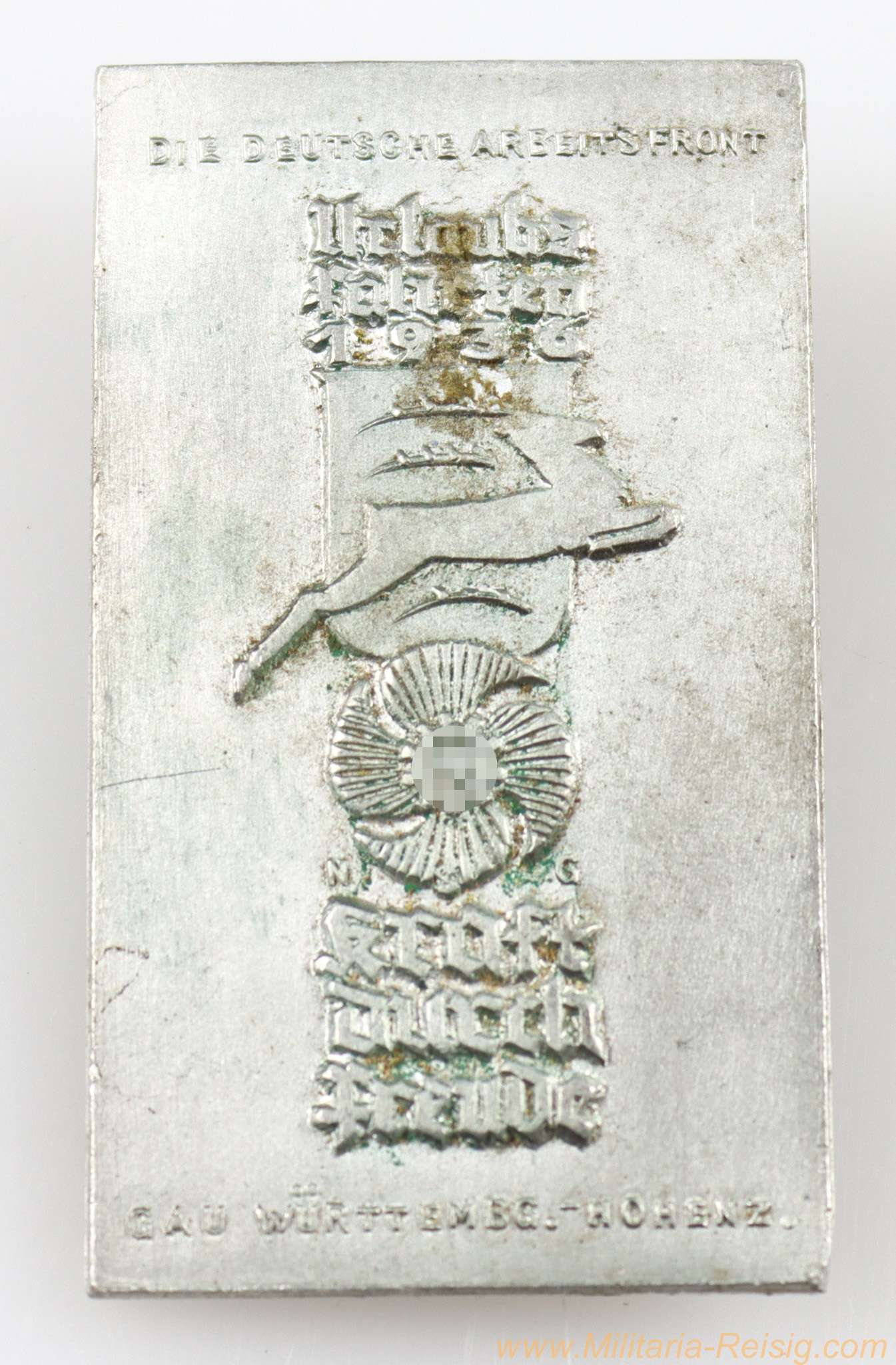 Abzeichen Urlaubsfahrten 1936 Kraft durch Freude Abzeichen, Gau Württemberg