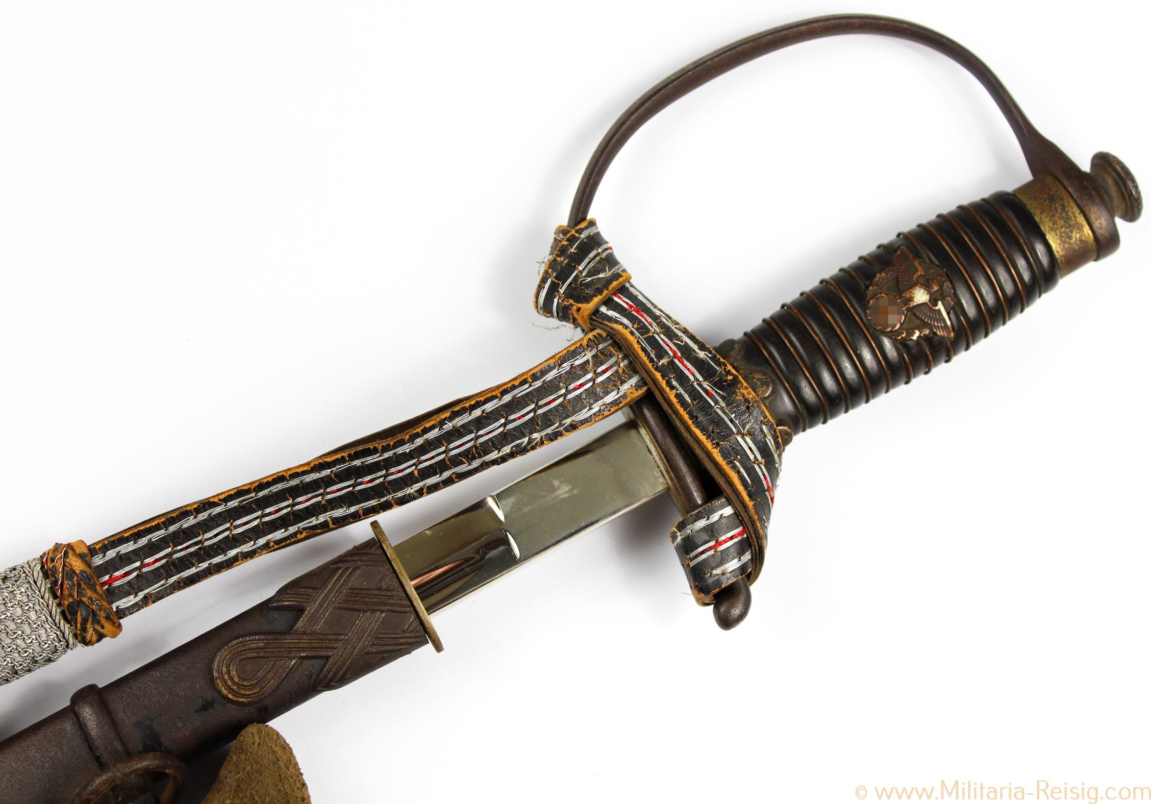 Polizei Führerdegen, Herst. Herm. Rath, Solingen - Traumhafte Klinge u. Patina