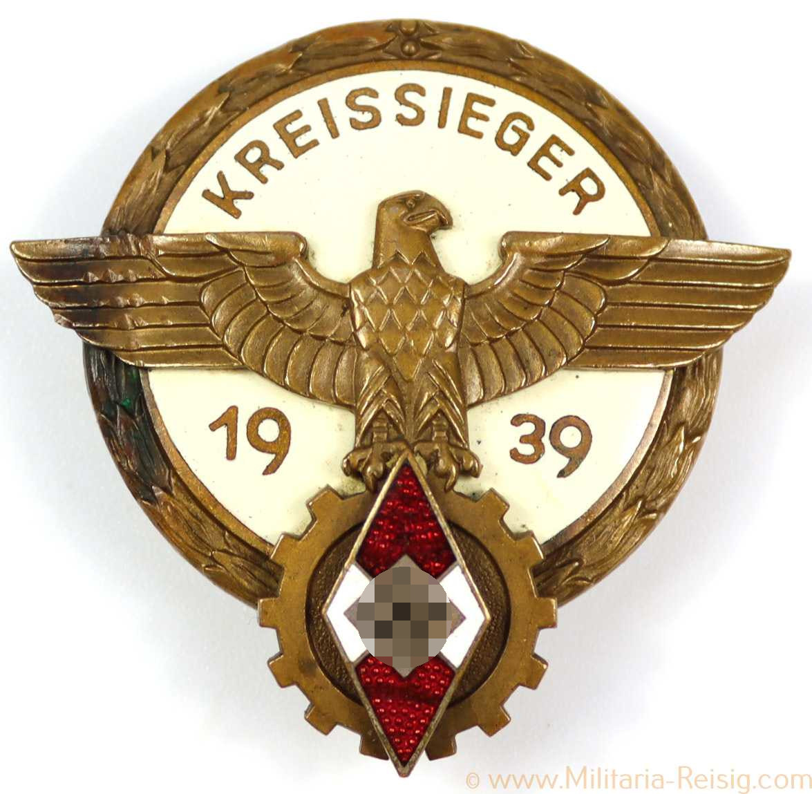 Kreissieger im Reichsberufswettkampf 1939, Hersteller Aug. G.Tham, Gablonz am N.