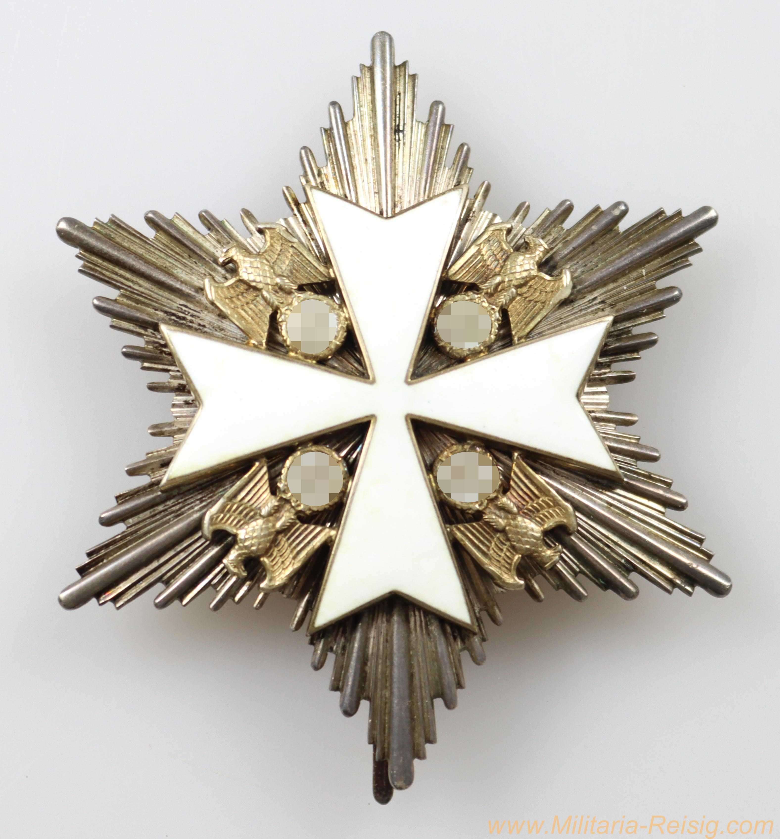 Deutscher Adlerorden Bruststern zum Verdienstkreuz, Hersteller 21 - 900