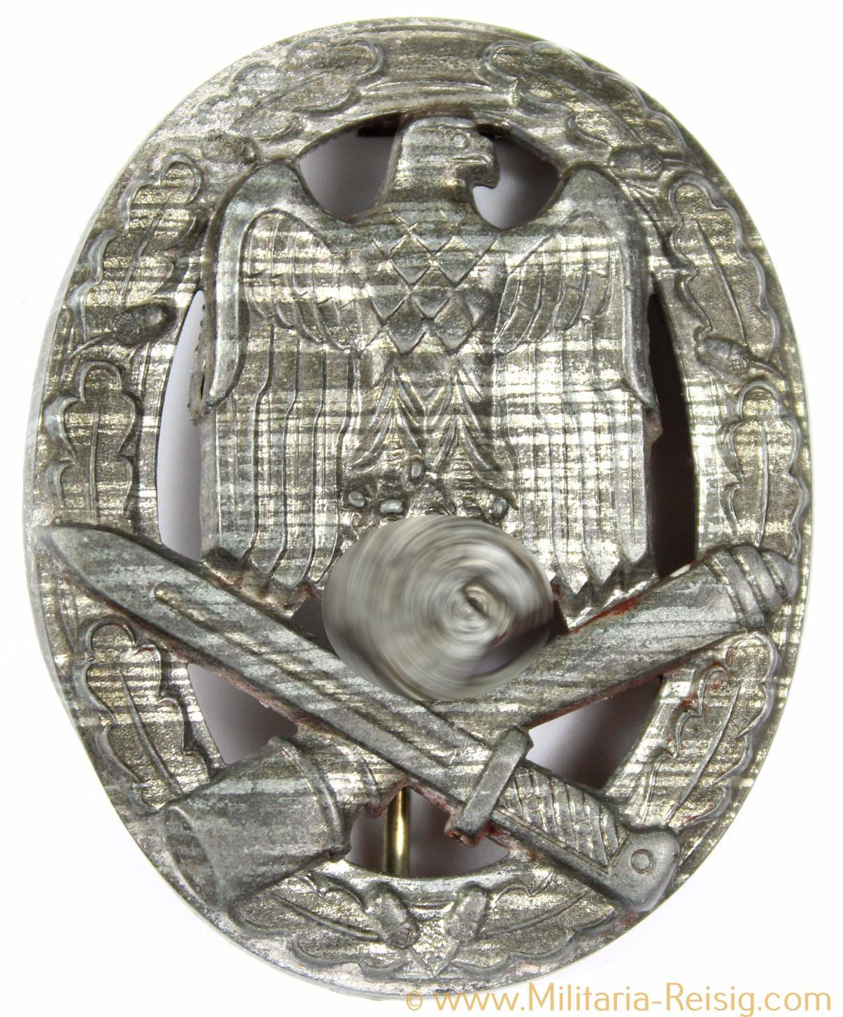 Allgemeines Sturmabzeichen in Silber "Deep Pan"  Variante, selten!
