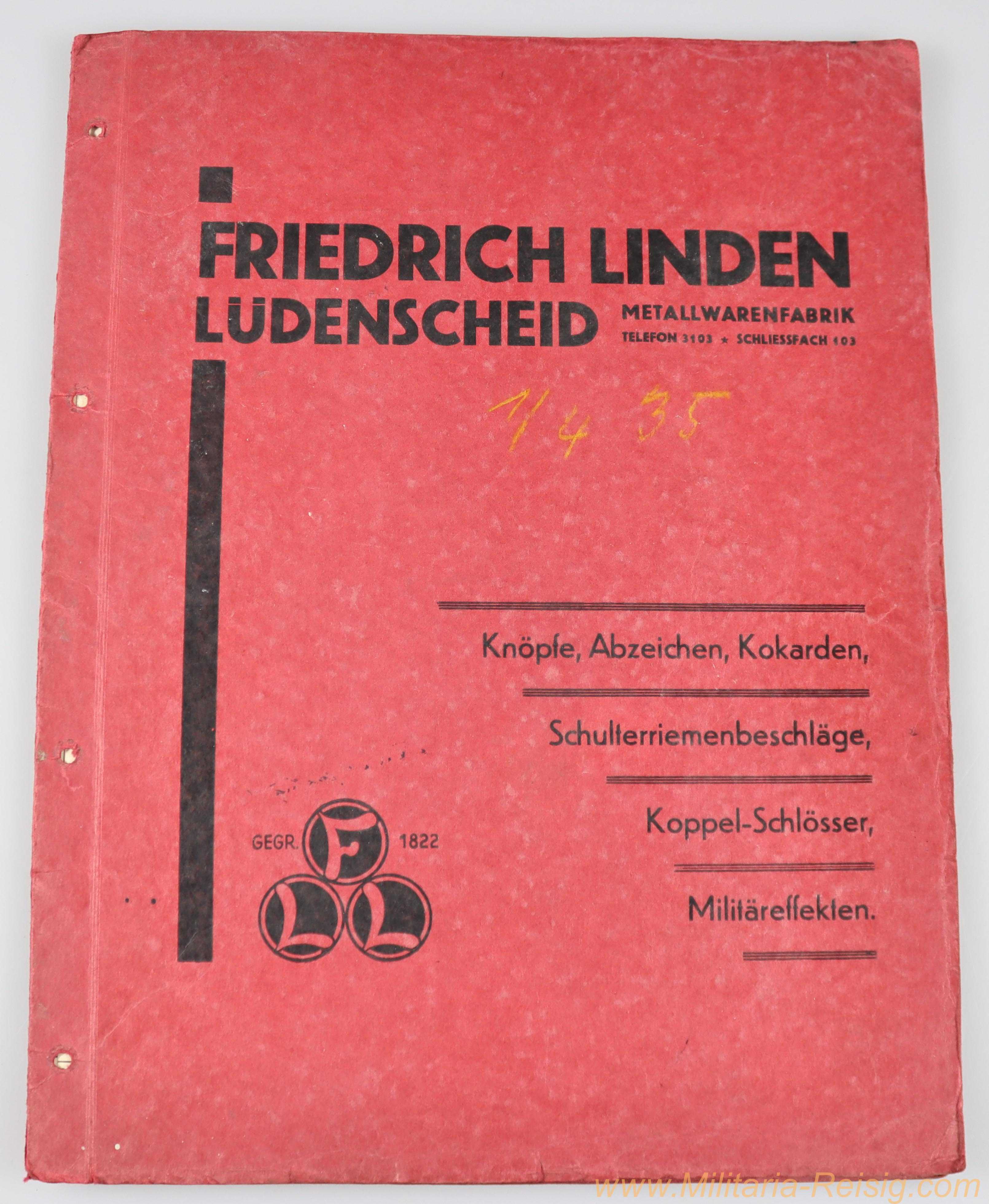 Verkaufskatalog Friedrich Linden Lüdenscheid (FLL)