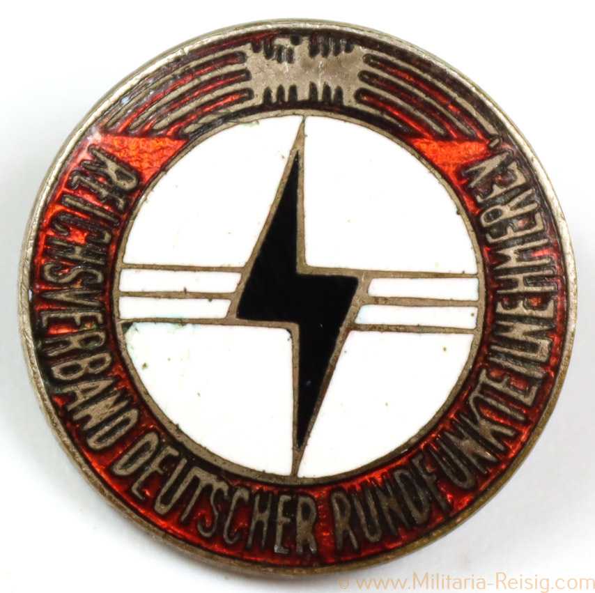 Mitgliedsabzeichen Reichsverband Deutscher Rundfunkteilnehmer, Herst. Ferdinand Hofstätter, Bonn