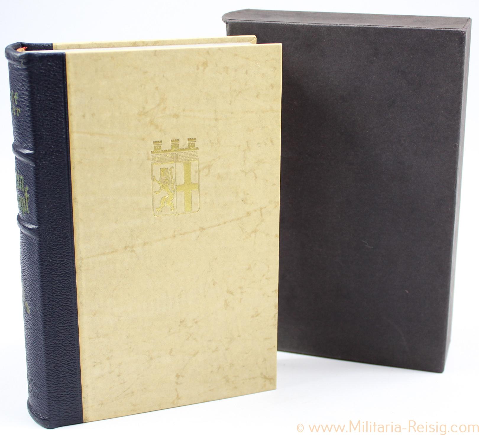 Mein Kampf Hochzeitsausgabe 1940 mit Stadtwappen Vallendar, TOP!