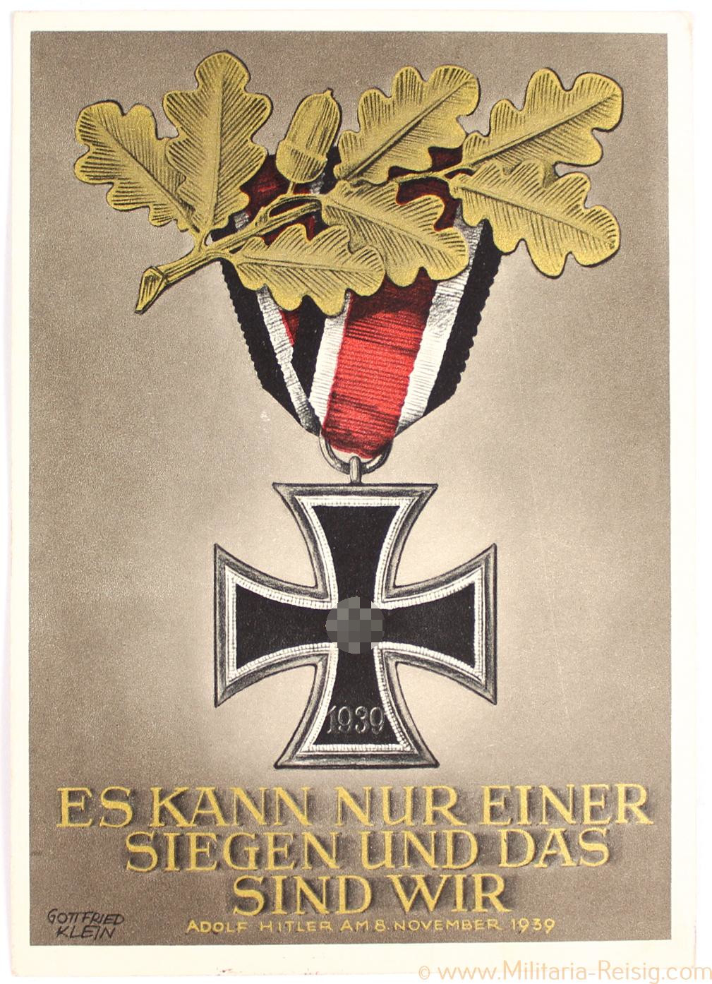 EK2 Ansichtskarte "ES KANN NUR EINER SIEGEN UND DAS SIND WIR"