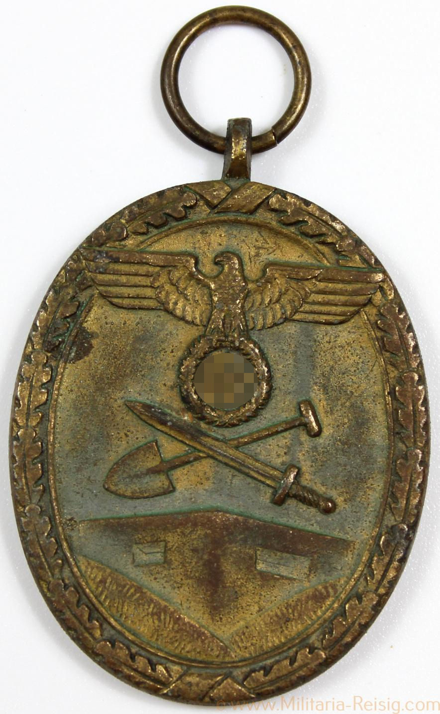 Schutzwall Ehrenzeichen, Herst. 107 (Carl Wild, Hamburg), sehr selten!