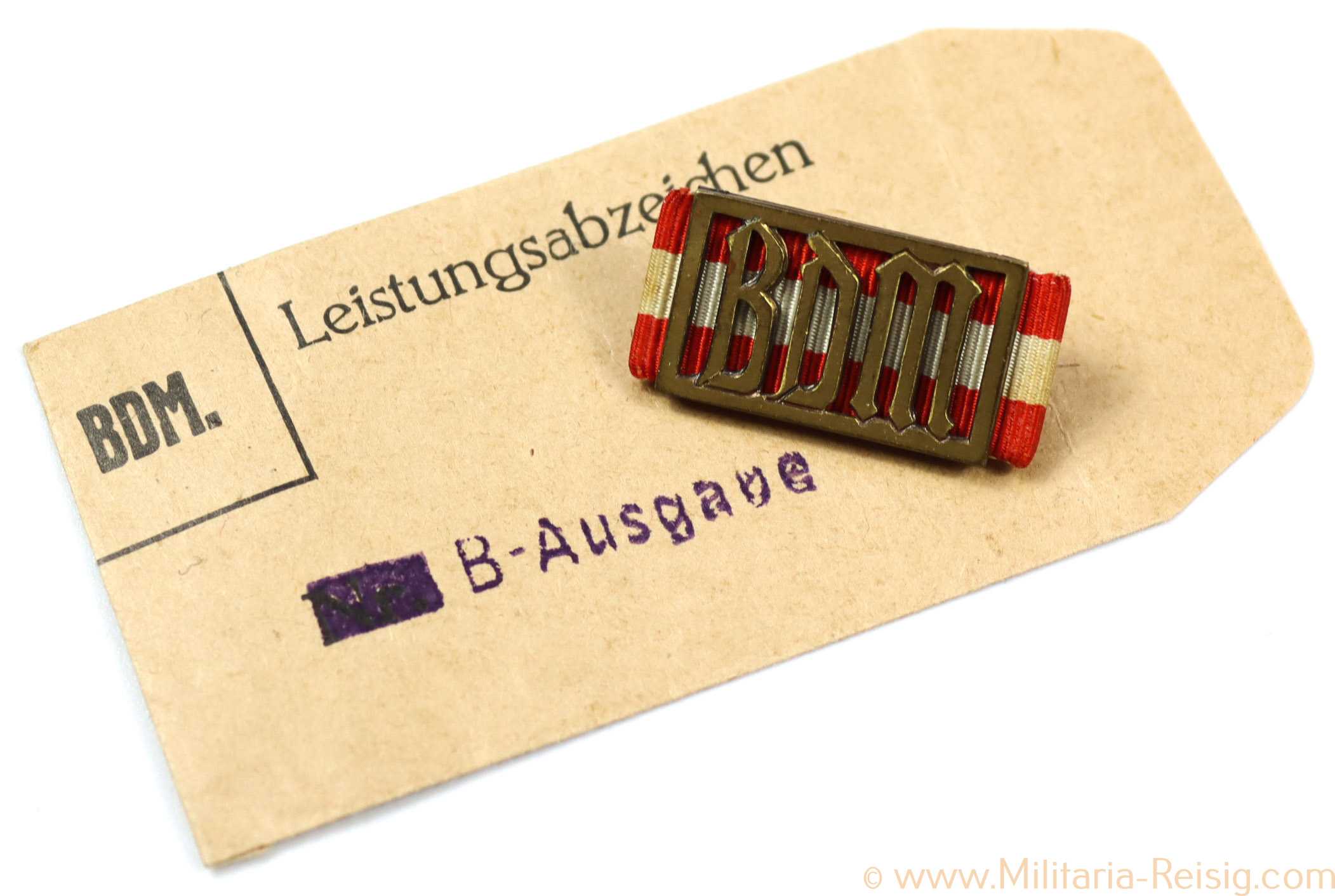 BDM Leistungsabzeichen in Bronze - B-Stück, Hersteller RZM M1/15