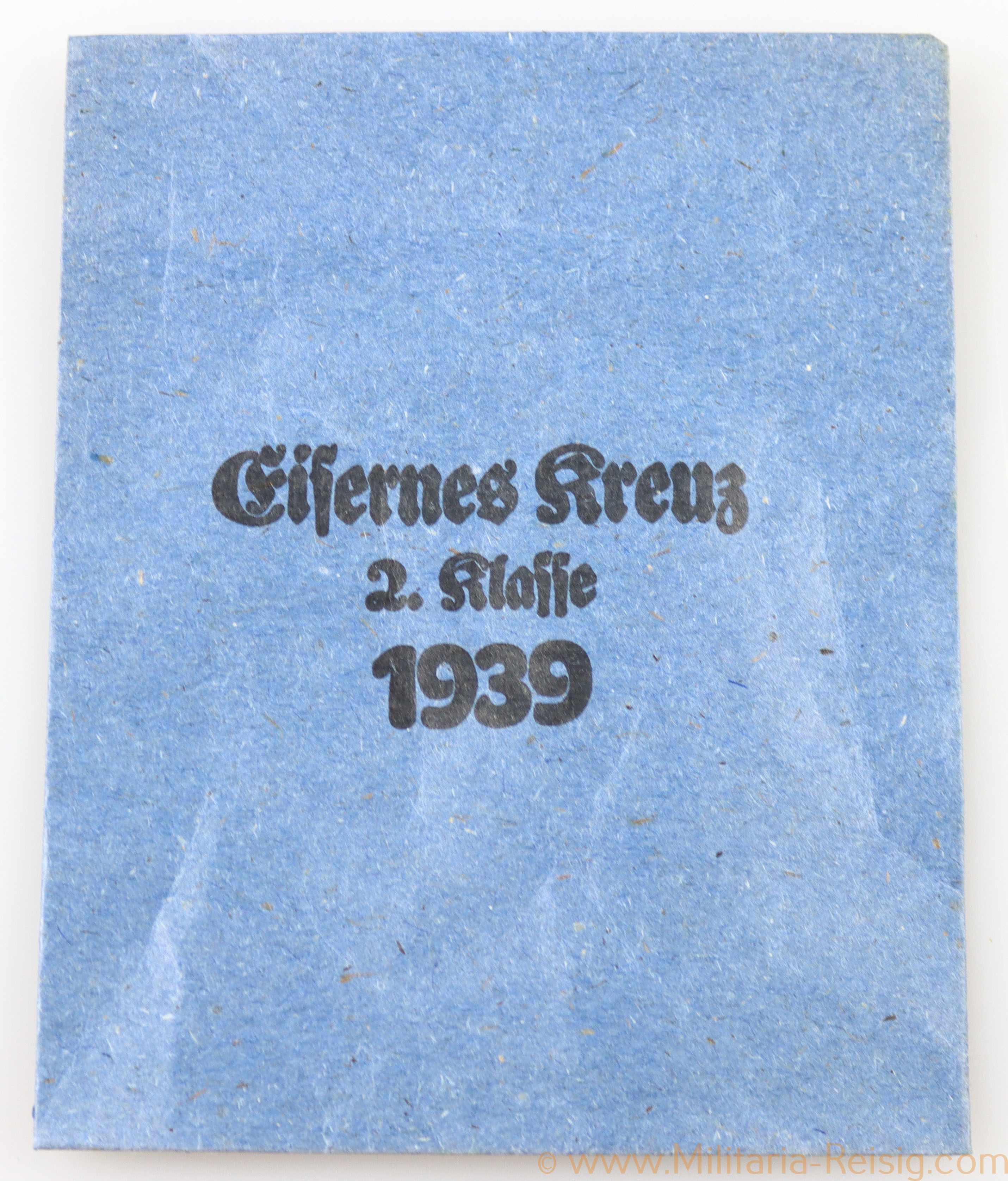 Verleihungstüte Eisernes Kreuz 2. Klasse 1939, Hersteller Forster & Graf Schwäb. Gmünd