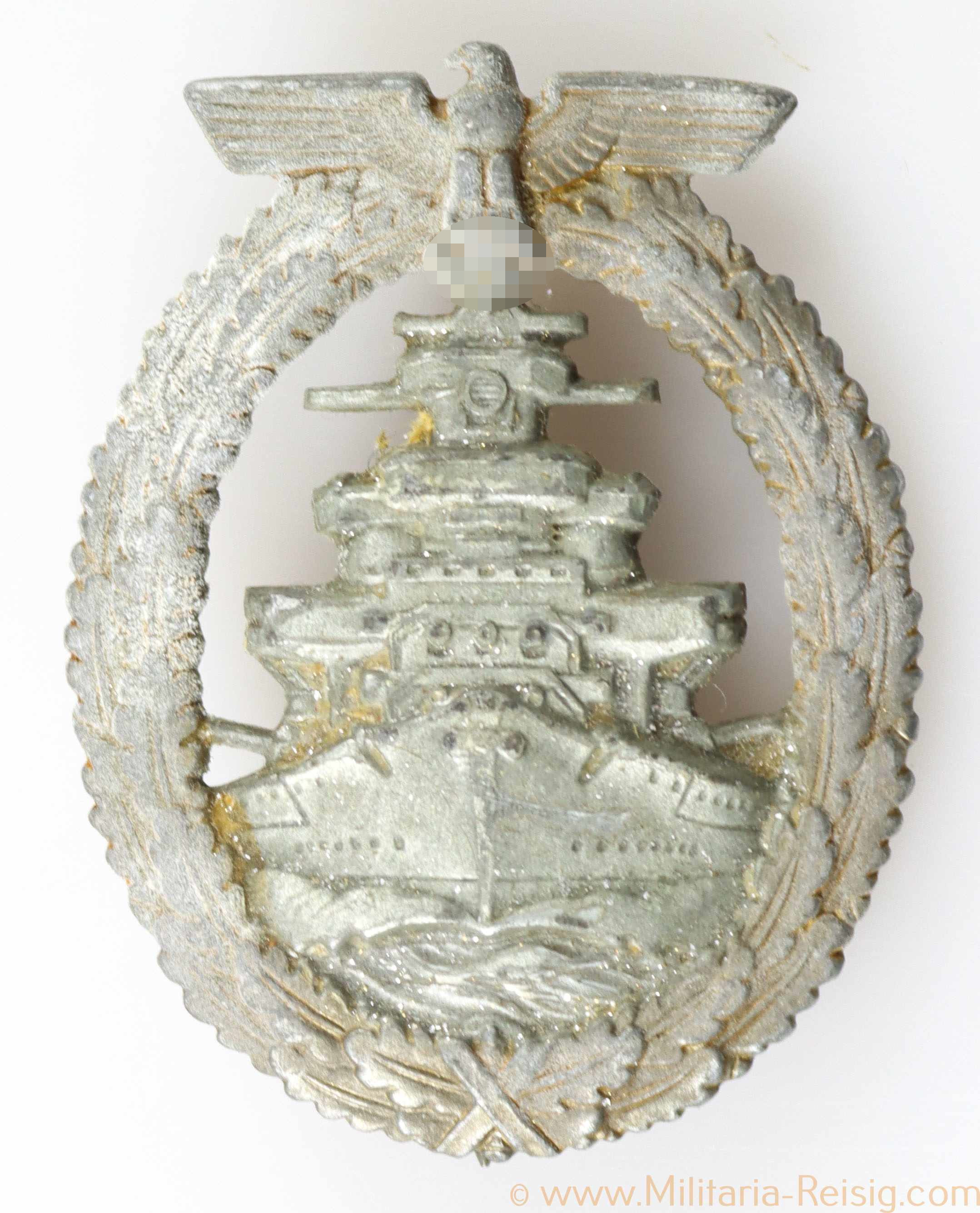 Kriegsmarine Flottenkriegsabzeichen, Hersteller Steinhauer & Lück, Lüdenscheid