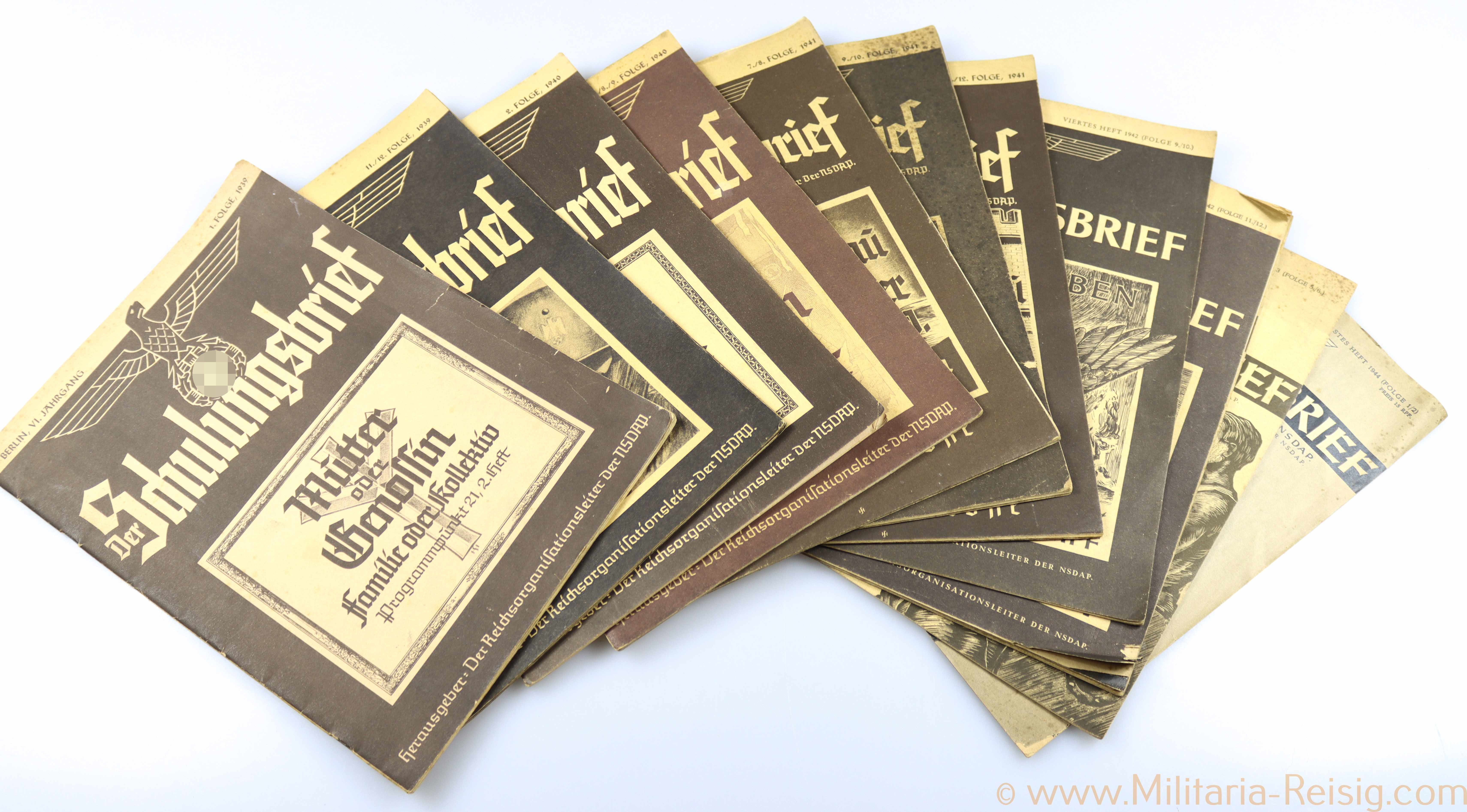 12x Der Schulungsbrief 1939 - 1944