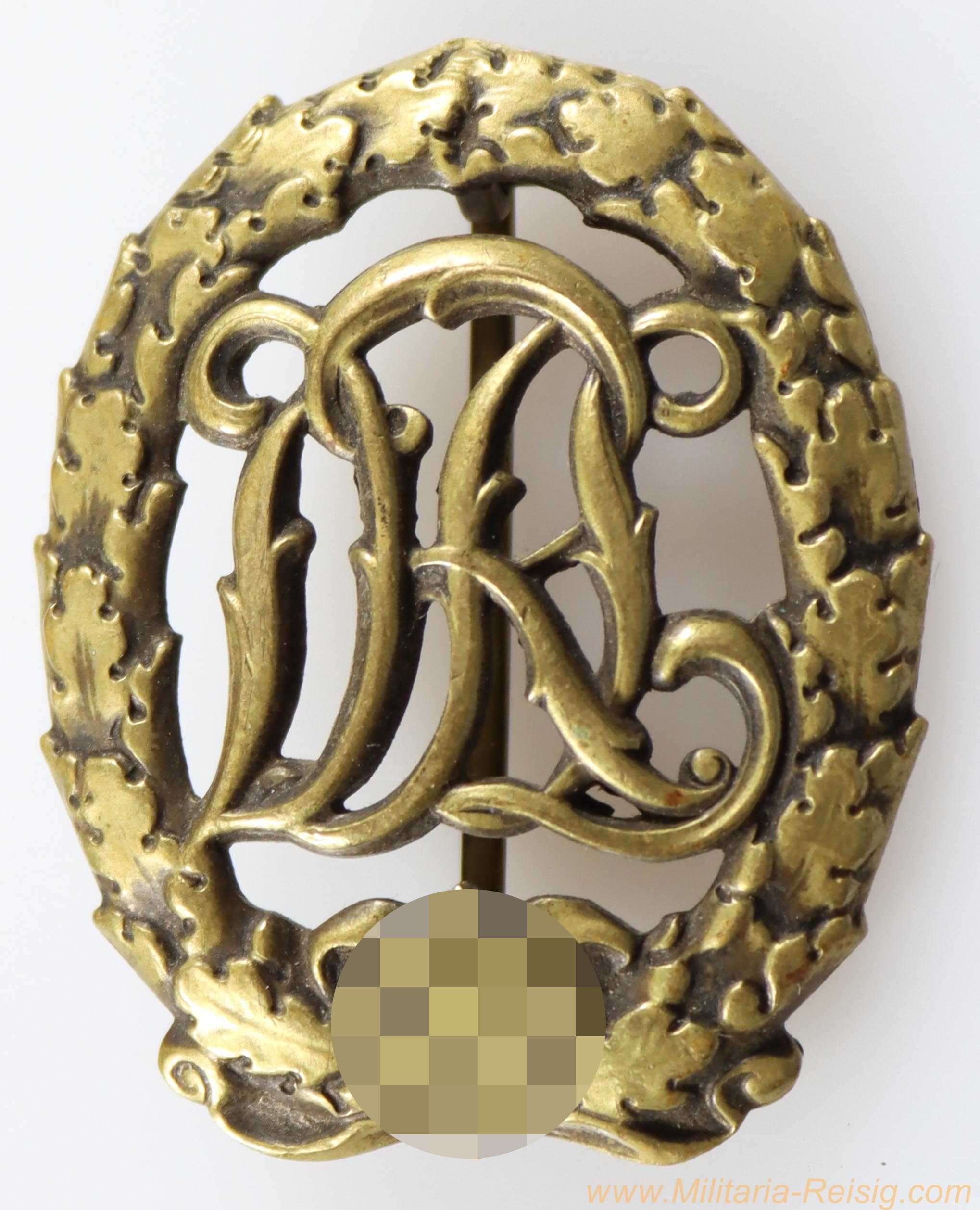 DRL Deutsches Reichssportabzeichen in Bronze, Hersteller Karl Hensler, Pforzheim