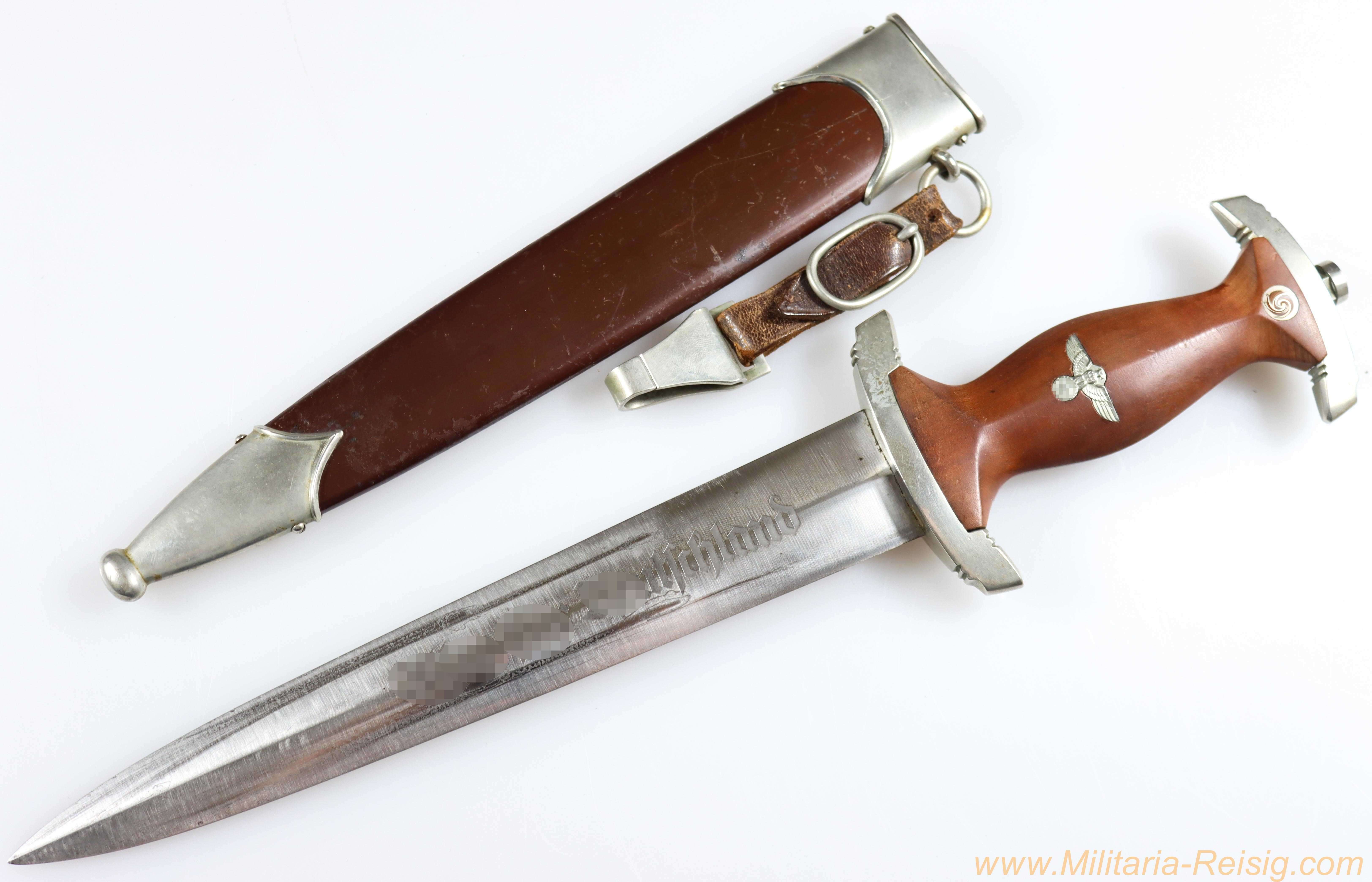 SA Dolch mit Gehänge, Hersteller Friedrich August Schmitz, Solingen