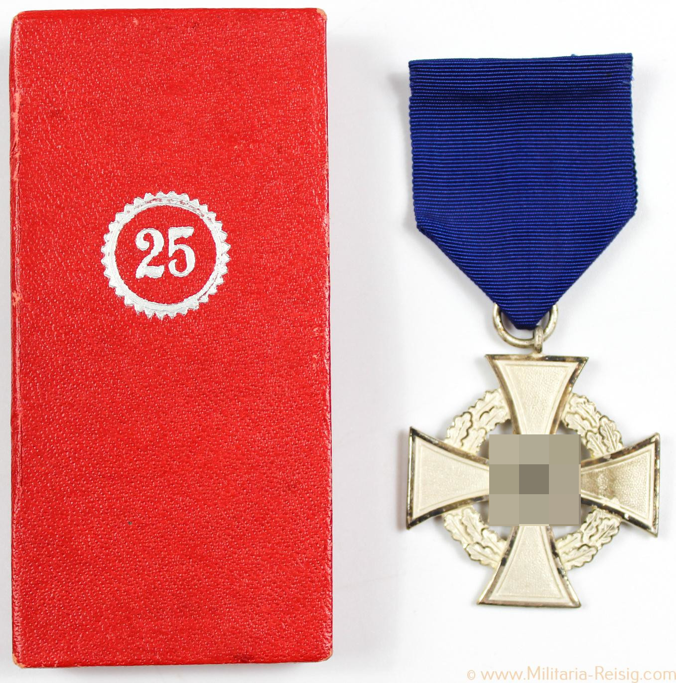 Treudienst Ehrenzeichen 25 Jahre im Etui, Herst. Rudolf Wächtler & Lange, Mittweida