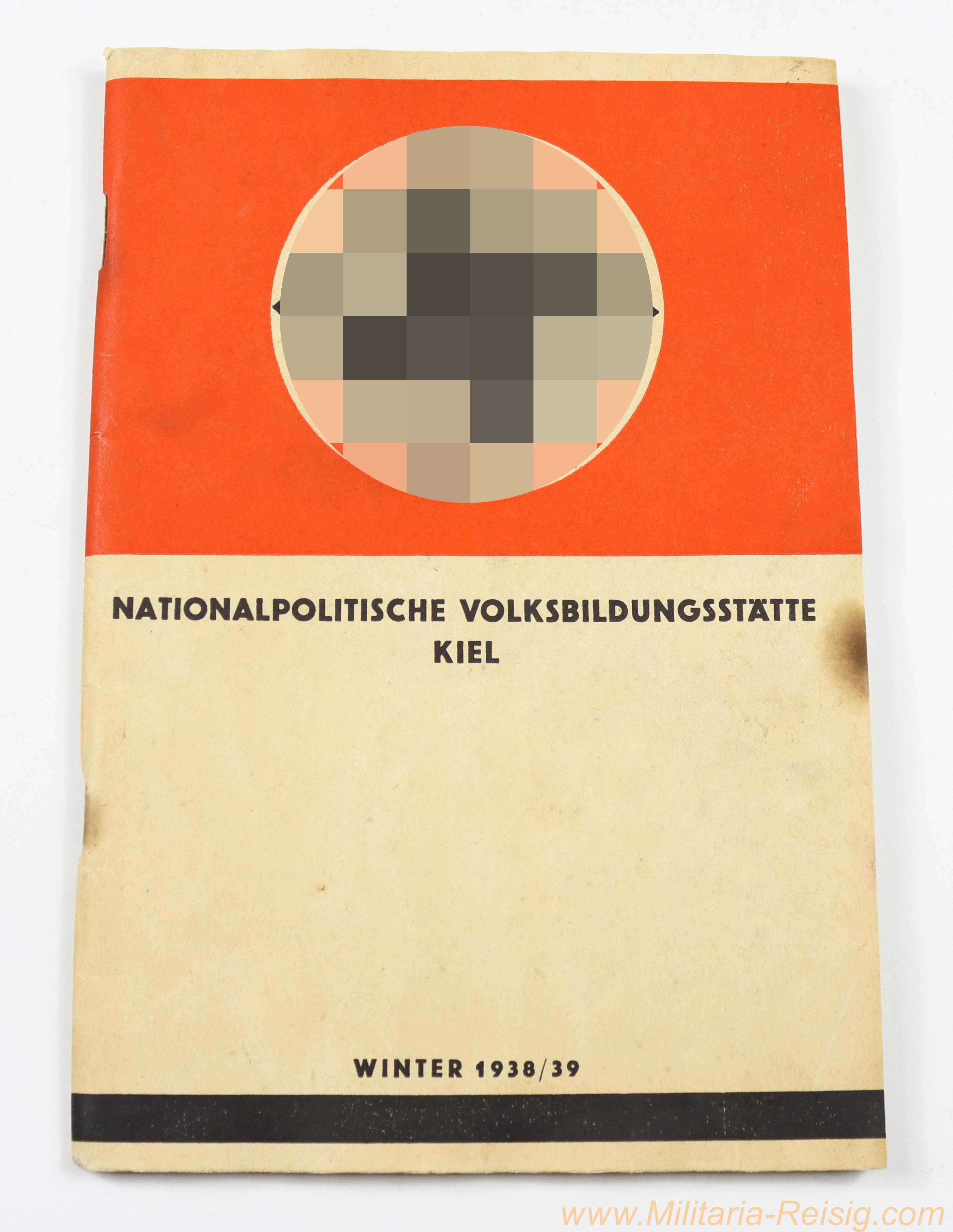 Nationalpolitische Volksbildungsstätte Kiel – Winter 1938/39