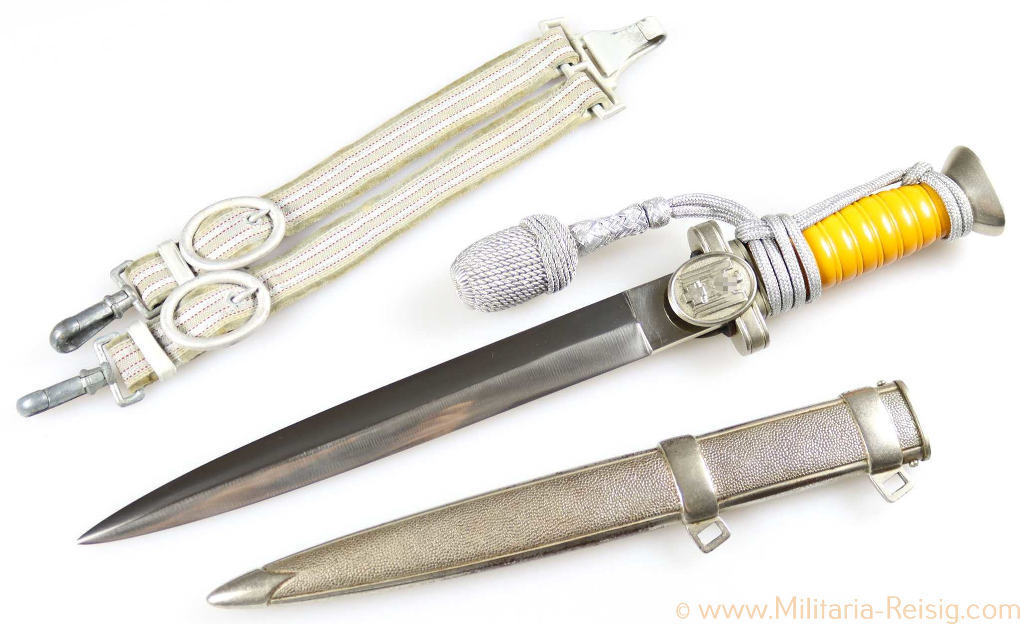 DRK Dolch für Führer mit Gehänge und Portepee