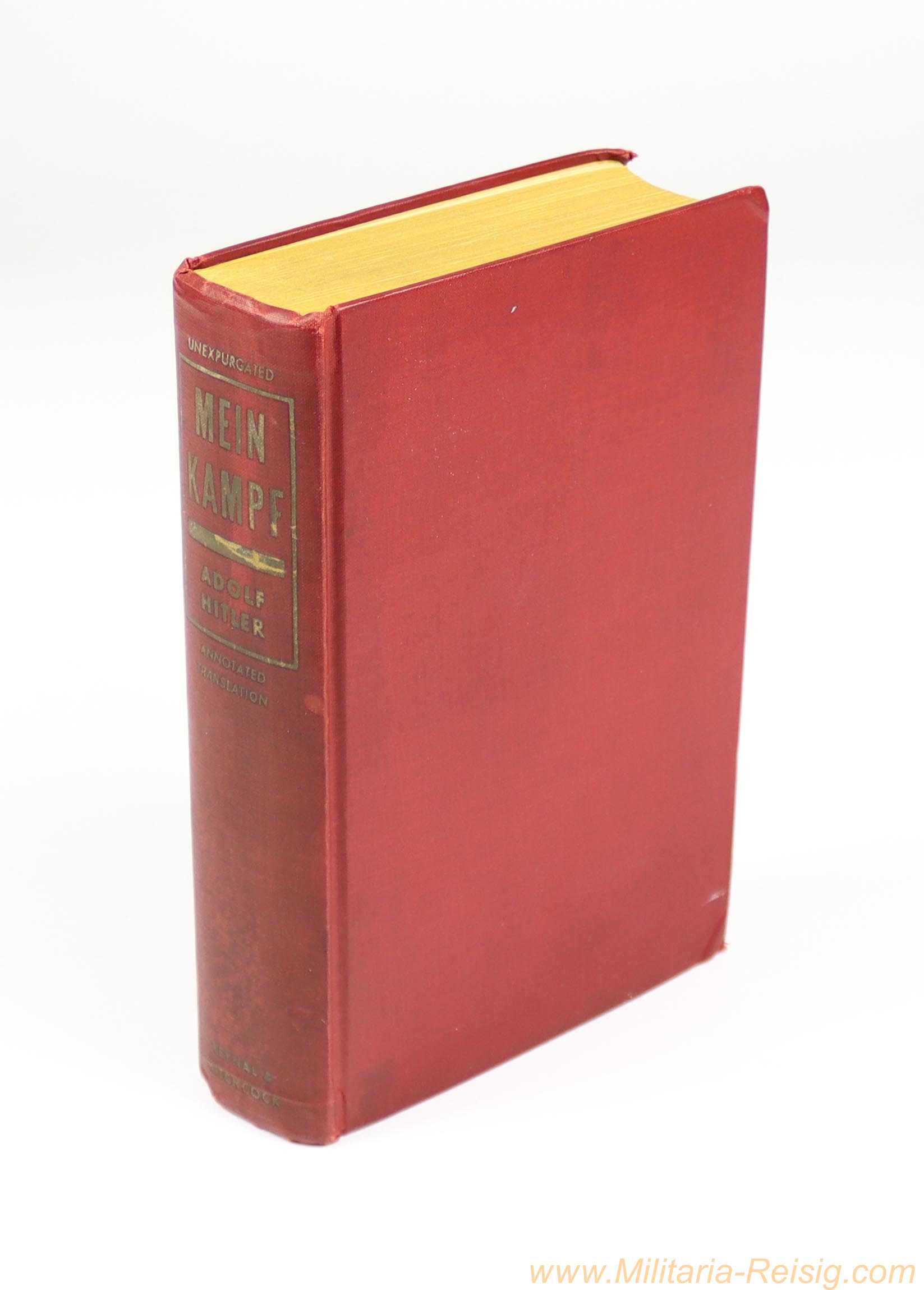 Adolf Hitler - "Mein Kampf" (USA 1941) - Annotated Translation / Unexpurgated - Reynal & Hitchcock, New York