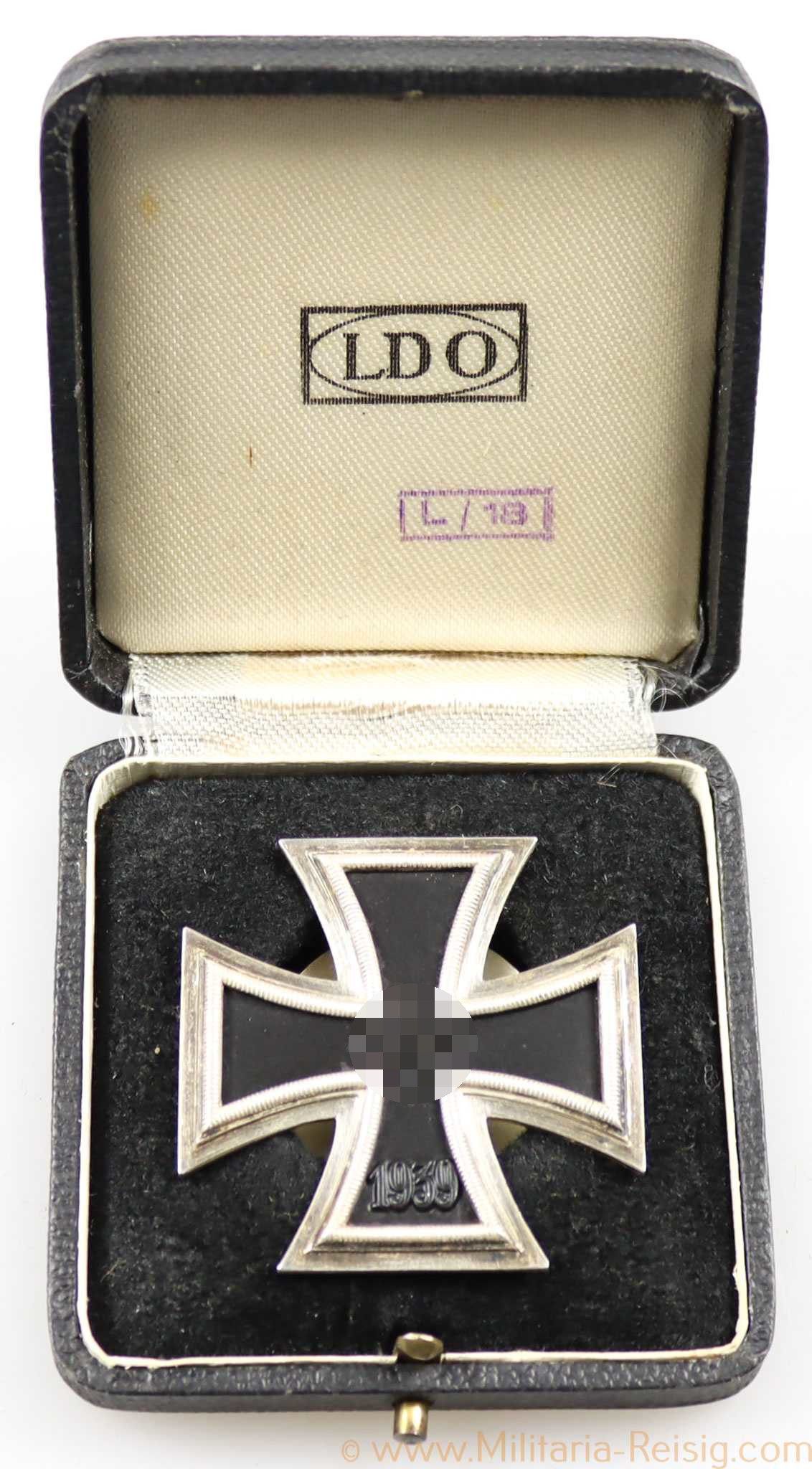 Eisernes Kreuz 1. Klasse 1939 im Etui, Hersteller L/18
