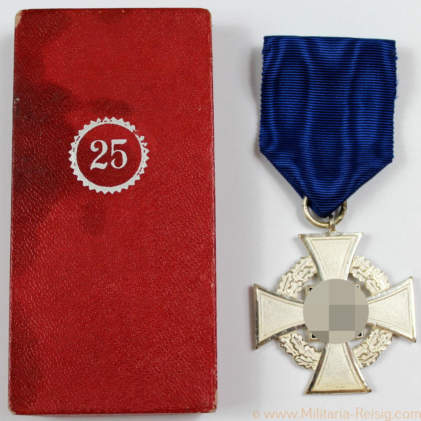 Treudienst Ehrenzeichen 25 Jahre im Etui, Herst. Rudolf Wächtler & Lange, Mittweida