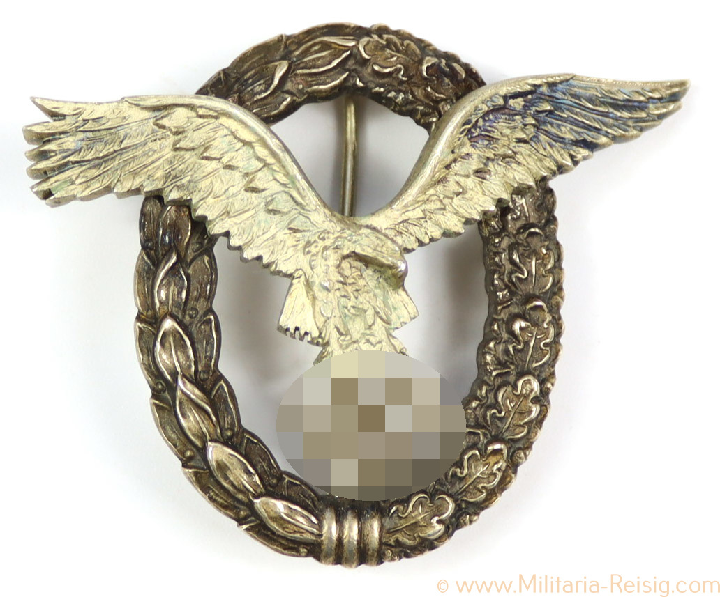 Flugzeugführerabzeichen Hersteller Imme & Sohn, Berlin, Variante 4
