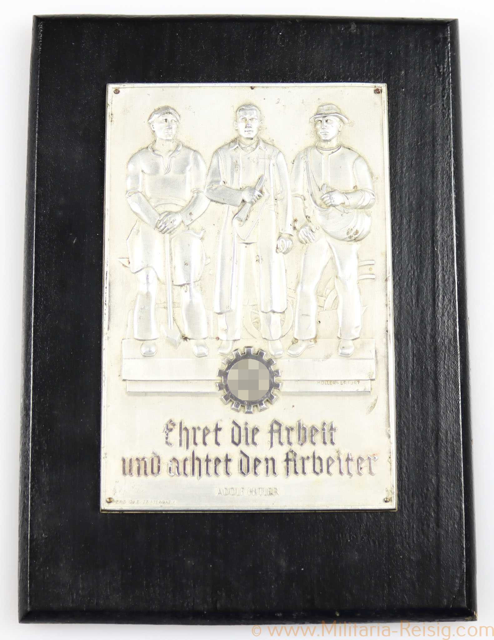 DAF-Wandplakette, Hersteller Ferdinand Wagner, Pforzheim