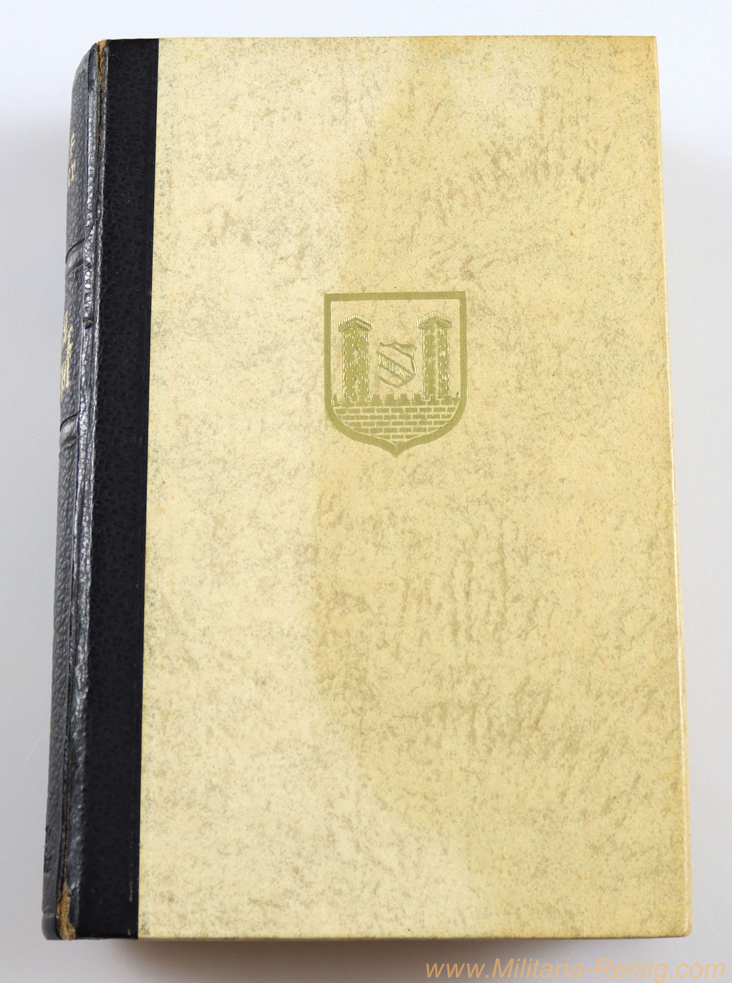 Mein Kampf Hochzeitsausgabe 1943 mit Stadtwappen, Lateinschrift