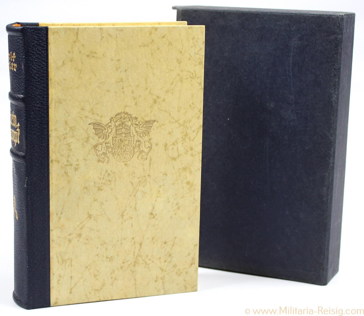 Mein Kampf Hochzeitsausgabe 1940 mit Widmung, Stadtwappen Worms