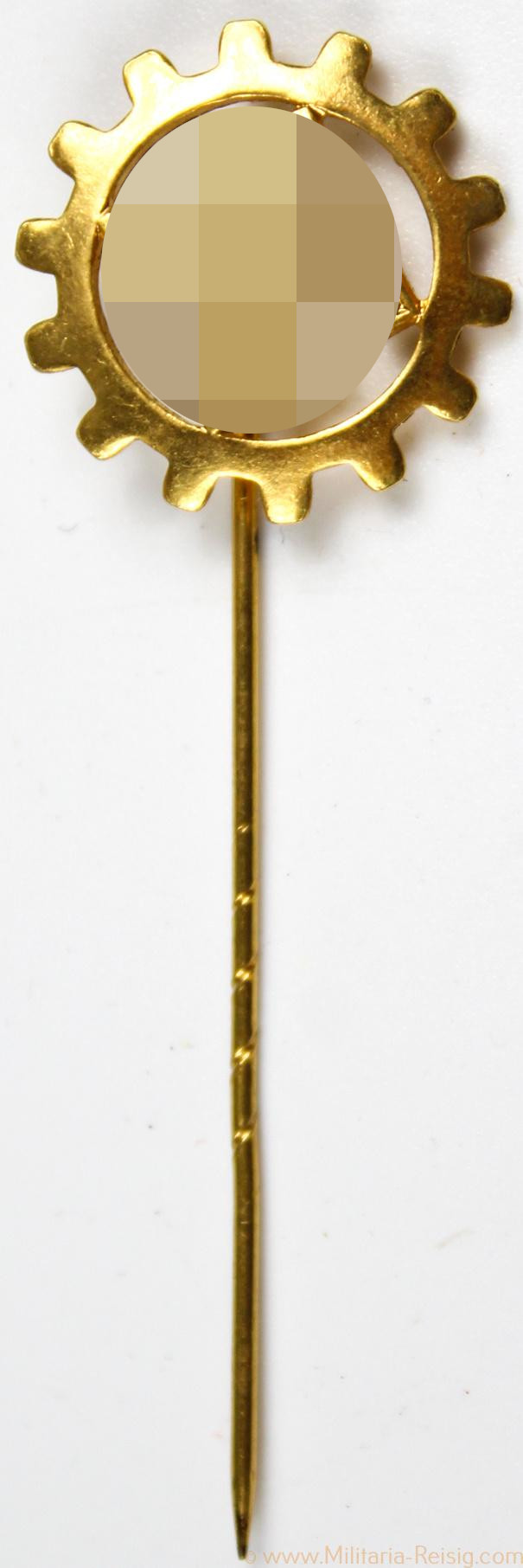 DAF Mitgliedsnadel in Gold - DAF NS-Musterbetriebe, Hersteller RZM 12, 18 mm