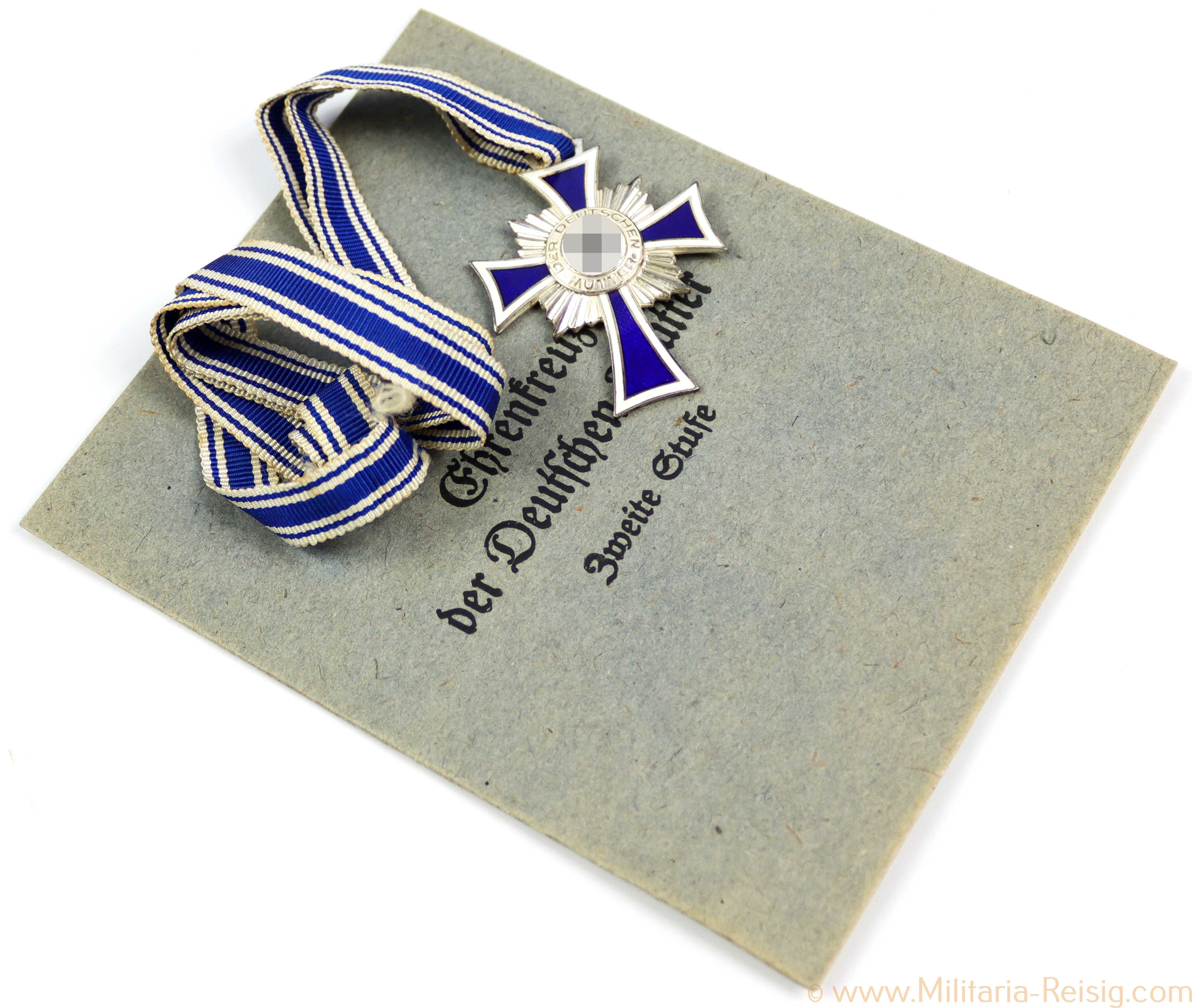 Ehrenkreuz der Deutschen Mutter in Silber + Verleihungstüte
