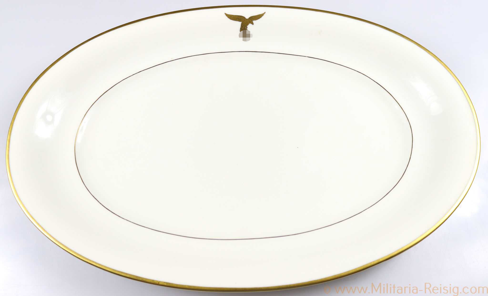 Servierplatte für einen General der Luftwaffe, Hersteller Wahliss, Wien